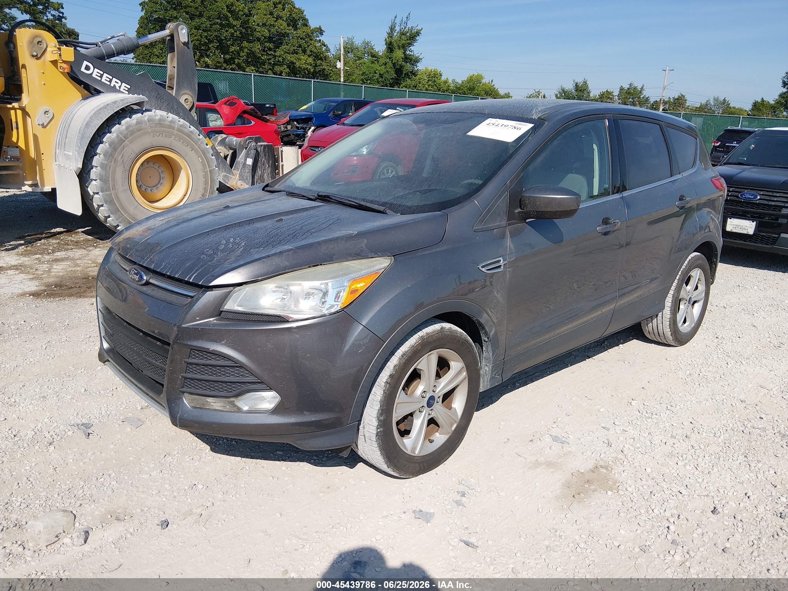 2014 Ford Escape Se Серый vin: 1FMCU0GX7EUC51226