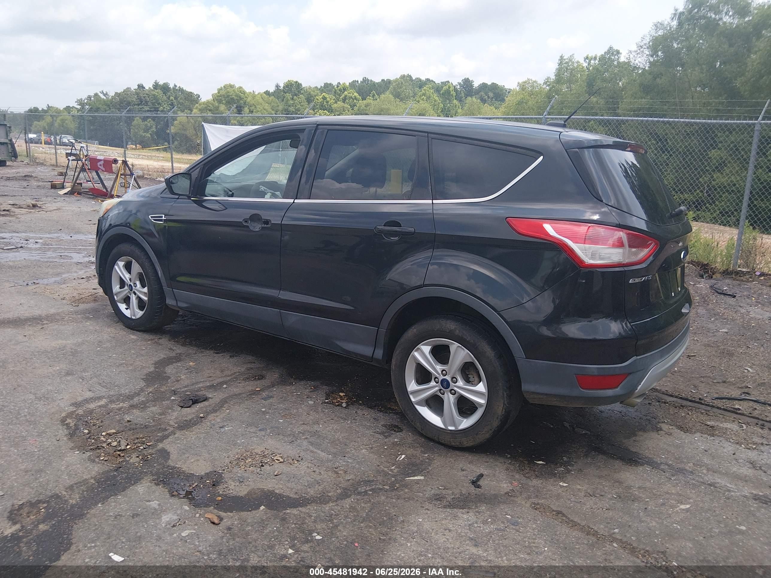 2014 Ford Escape Se Black vin: 1FMCU0GX7EUC68642