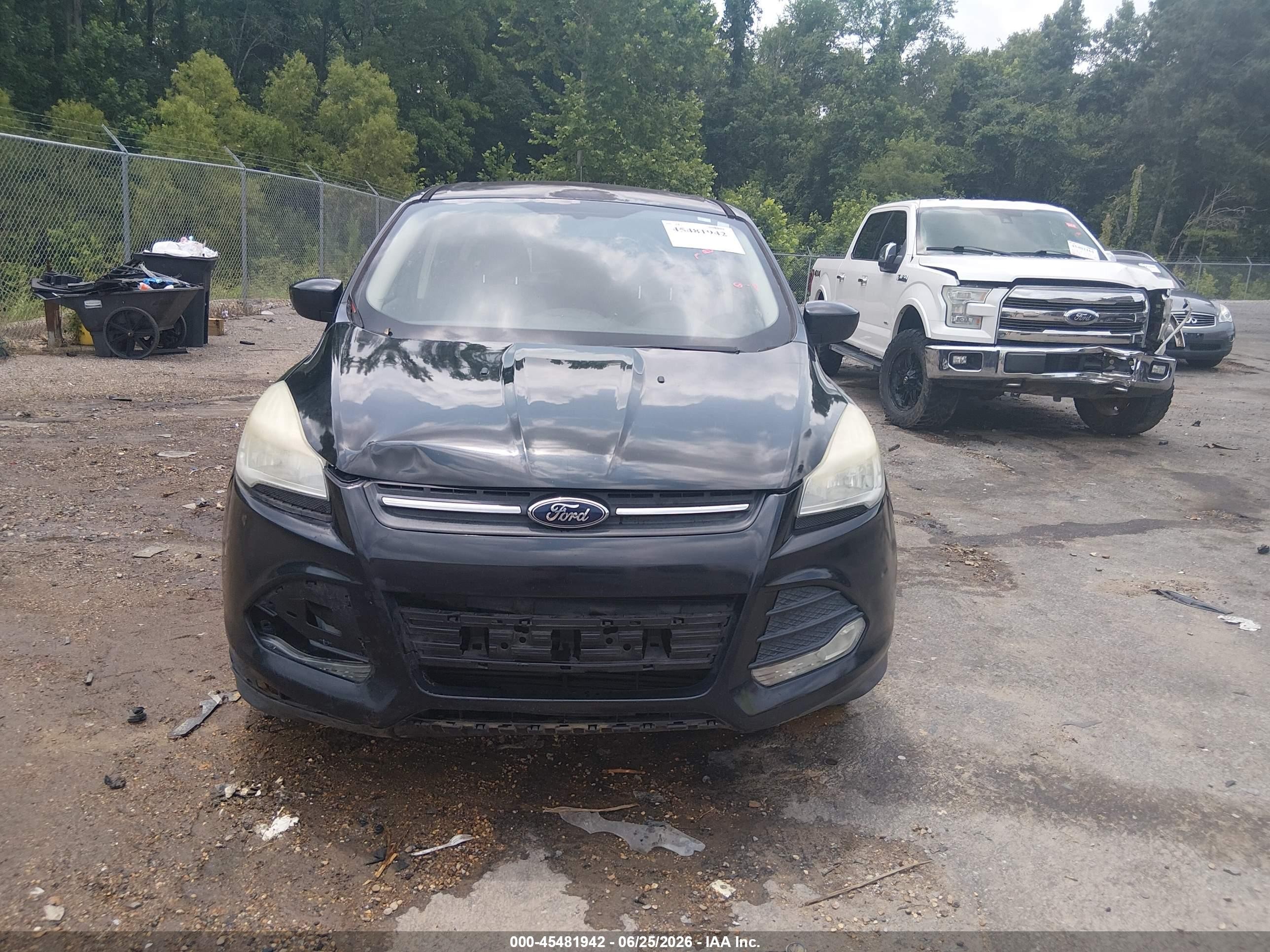 2014 Ford Escape Se Black vin: 1FMCU0GX7EUC68642