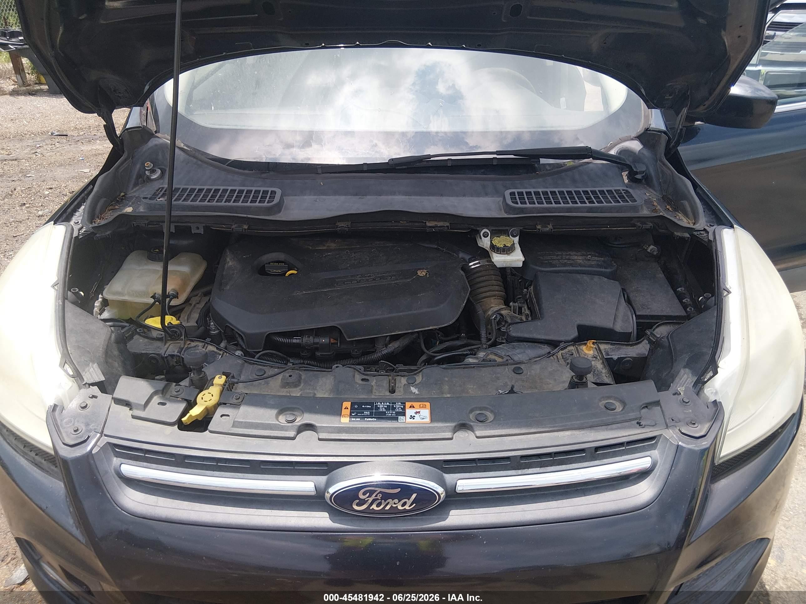 2014 Ford Escape Se Black vin: 1FMCU0GX7EUC68642