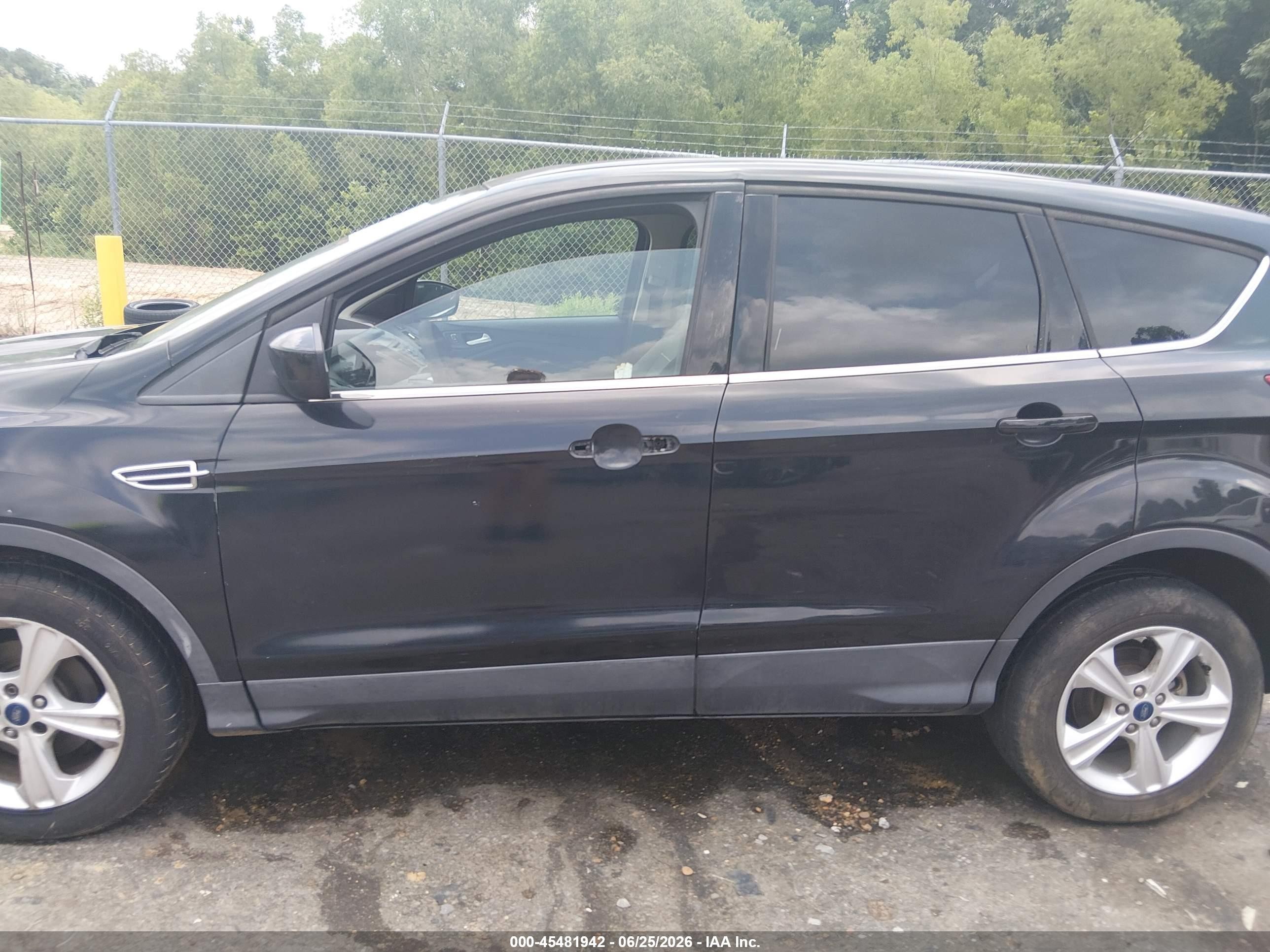 2014 Ford Escape Se Black vin: 1FMCU0GX7EUC68642
