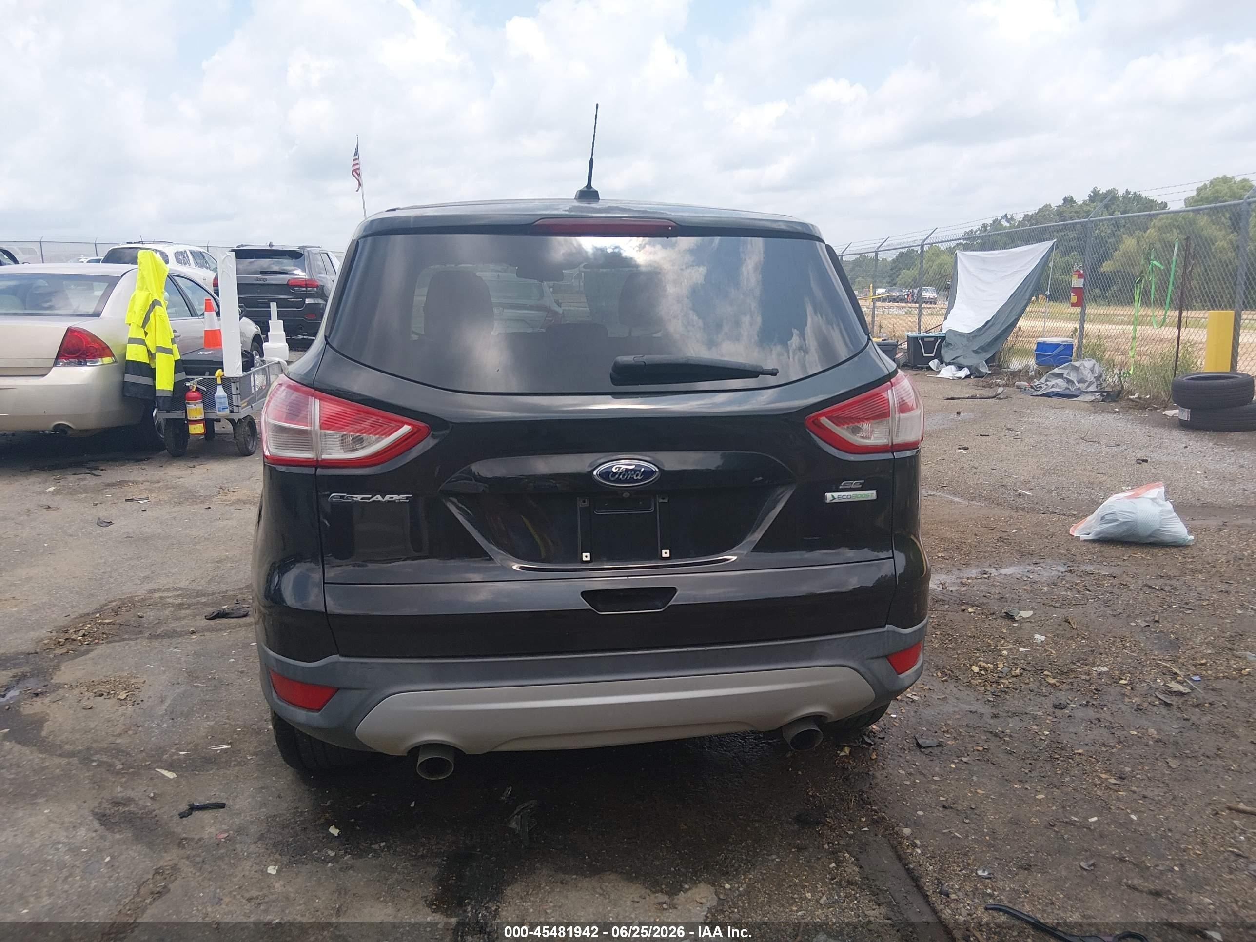 2014 Ford Escape Se Black vin: 1FMCU0GX7EUC68642