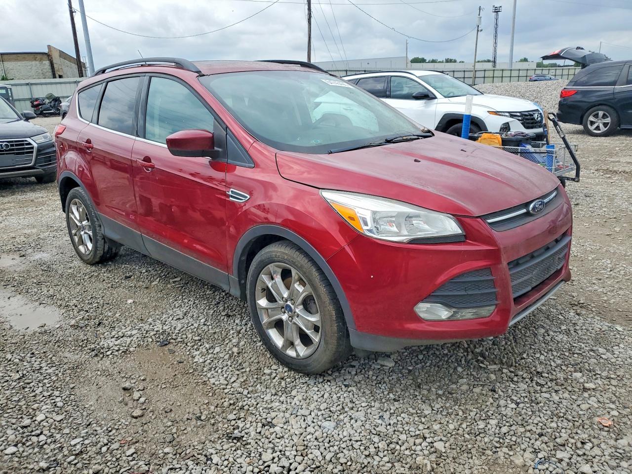 2014 Ford Escape Se Red vin: 1FMCU0GX7EUC74358
