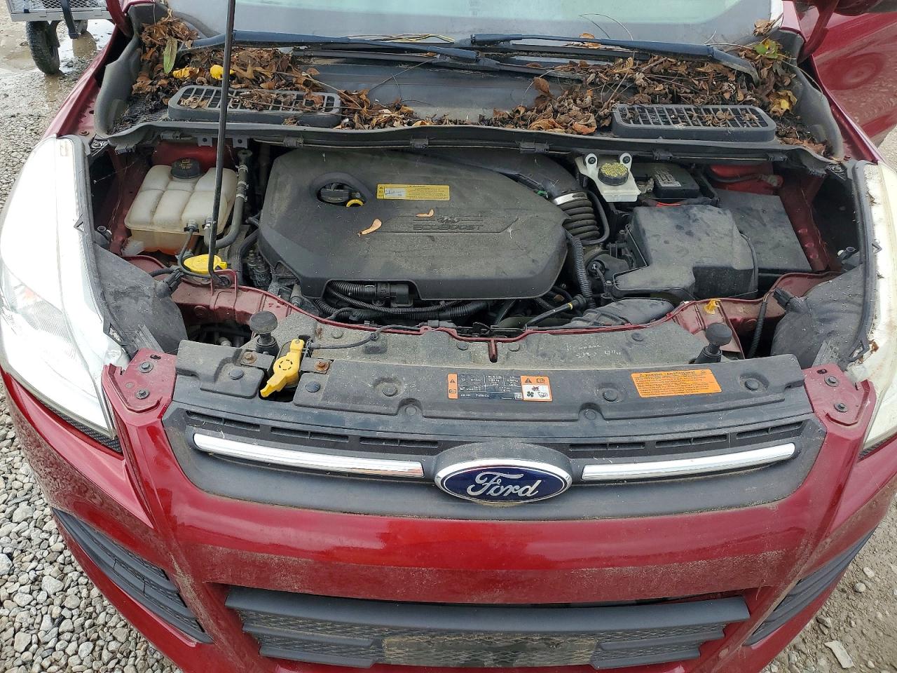 2014 Ford Escape Se Red vin: 1FMCU0GX7EUC74358