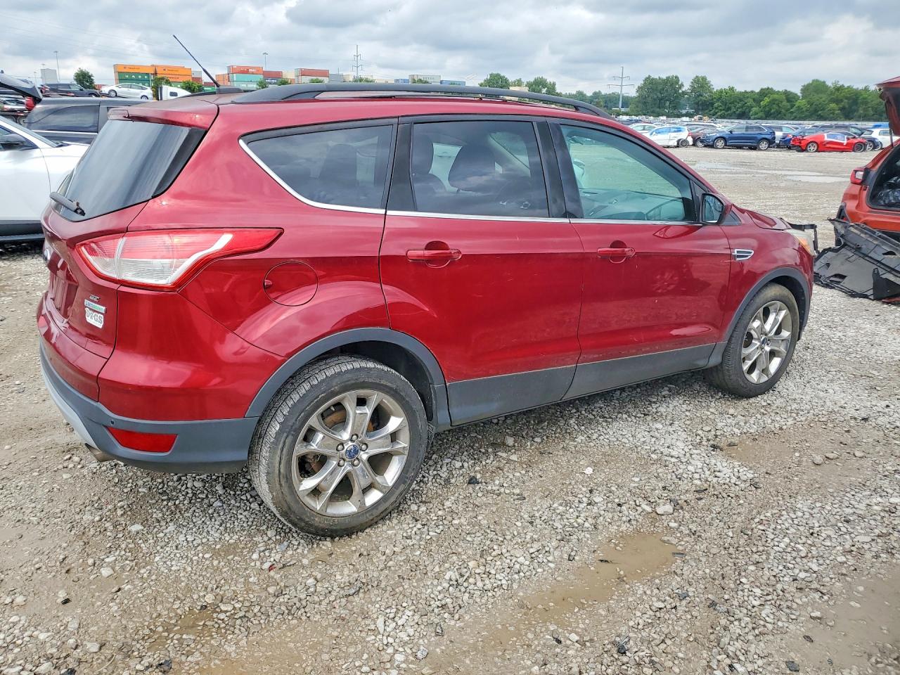 2014 Ford Escape Se Red vin: 1FMCU0GX7EUC74358