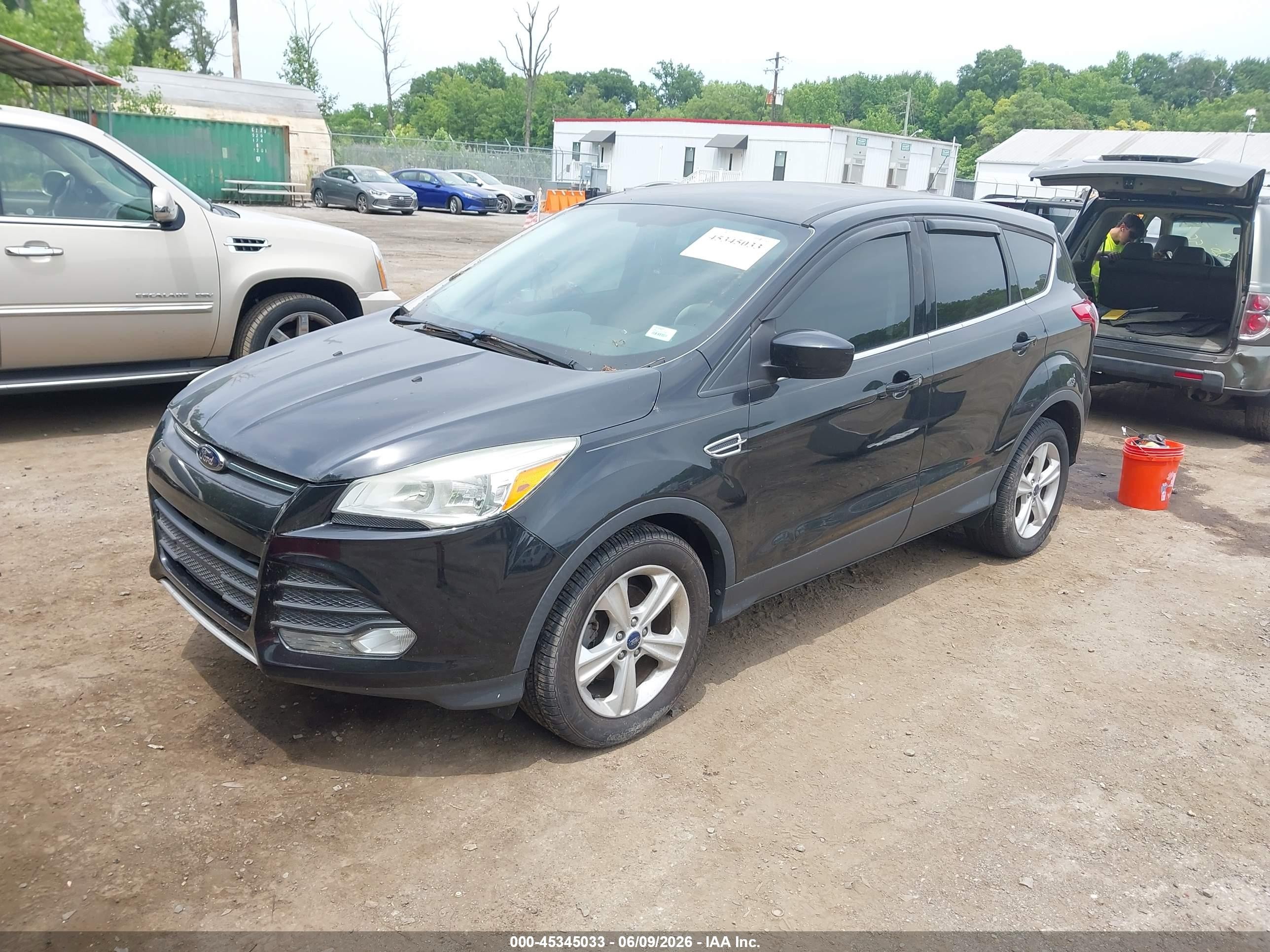 2014 Ford Escape Se Black vin: 1FMCU0GX7EUD16284