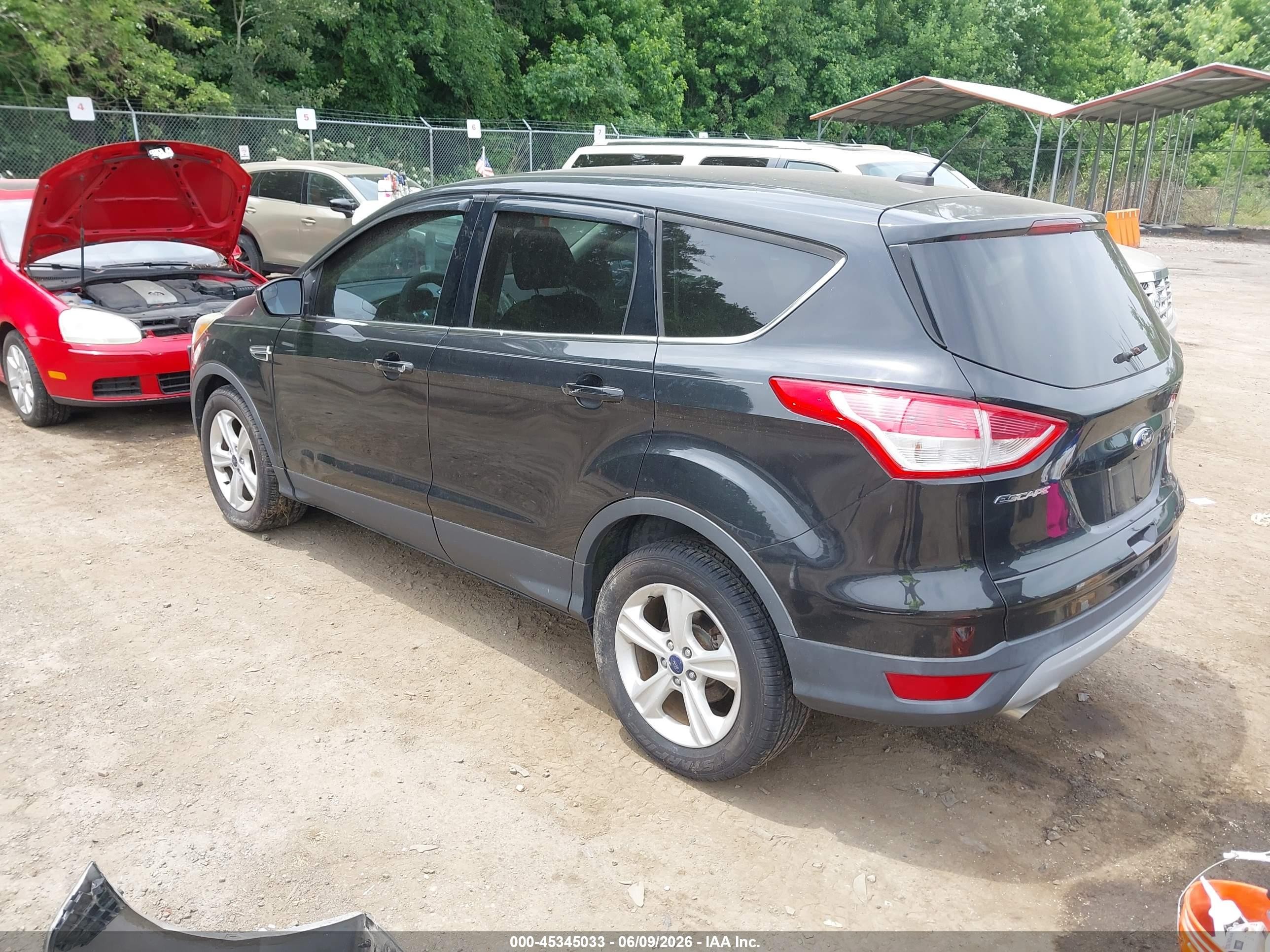 2014 Ford Escape Se Black vin: 1FMCU0GX7EUD16284