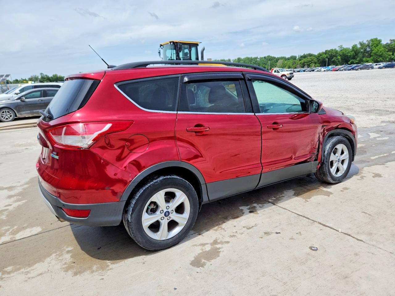 2014 Ford Escape Se Red vin: 1FMCU0GX7EUD16317