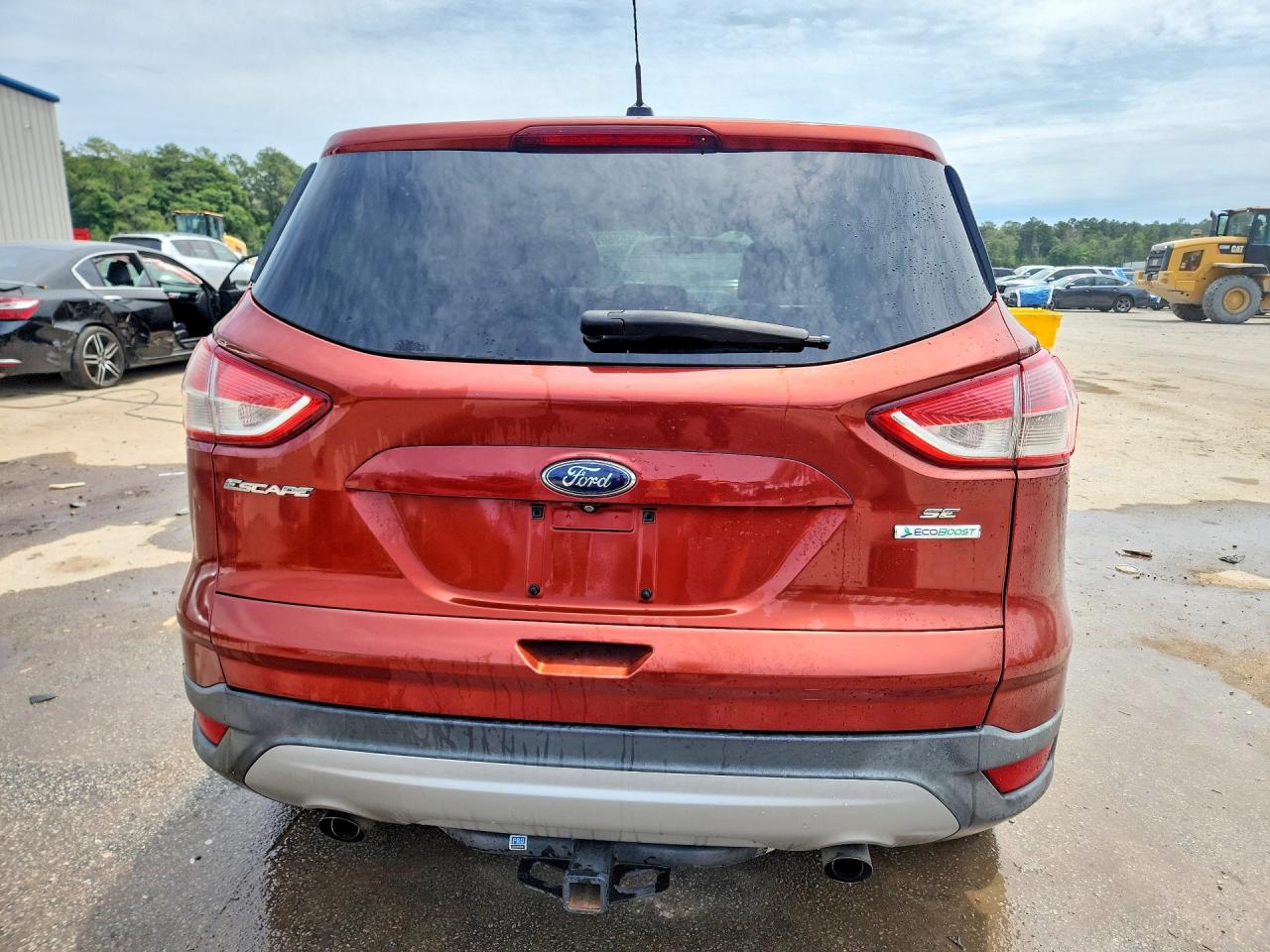 2014 Ford Escape Se Orange vin: 1FMCU0GX7EUD22280