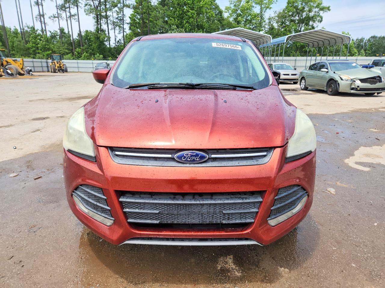 2014 Ford Escape Se Orange vin: 1FMCU0GX7EUD22280