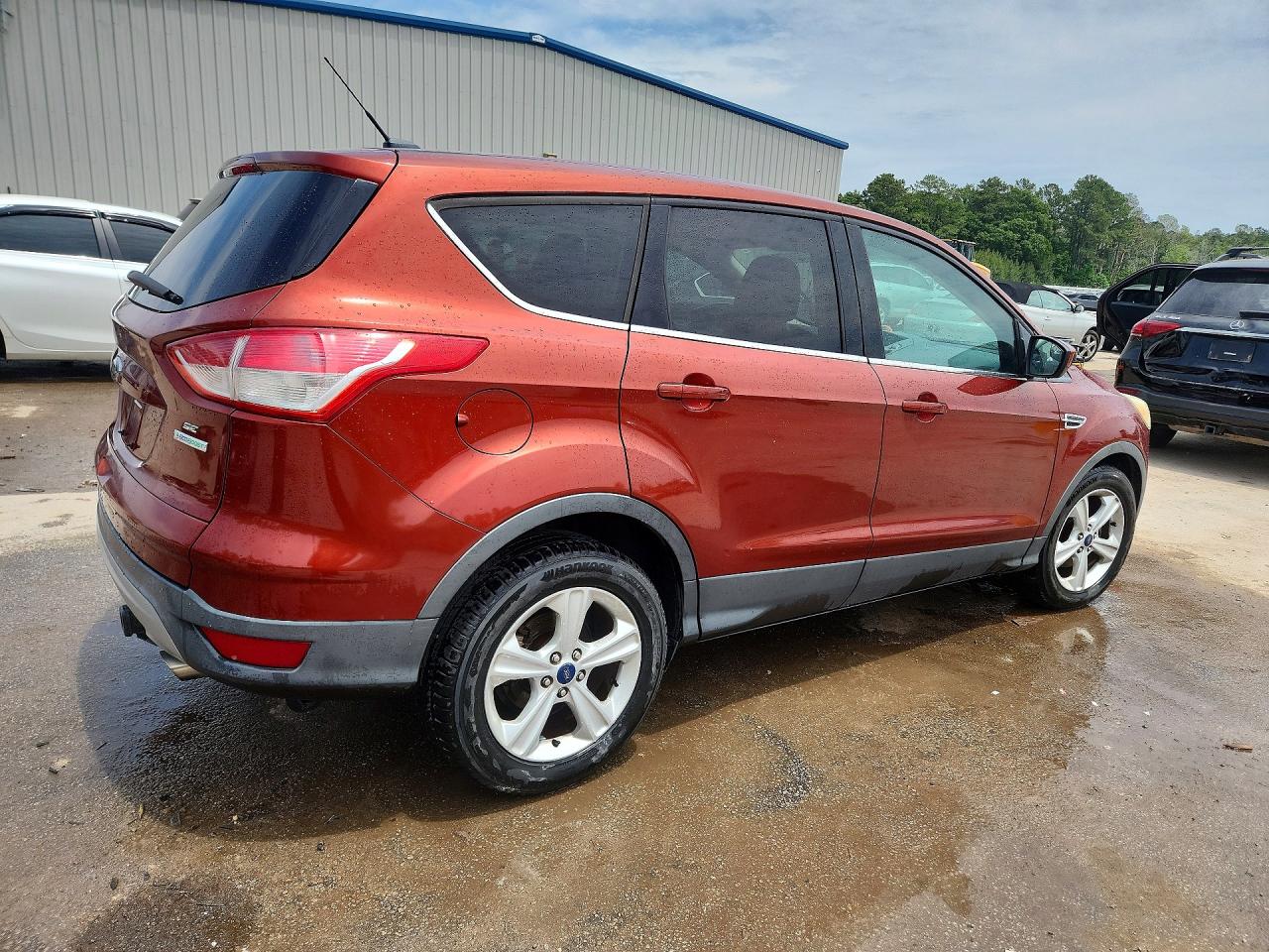 2014 Ford Escape Se Orange vin: 1FMCU0GX7EUD22280