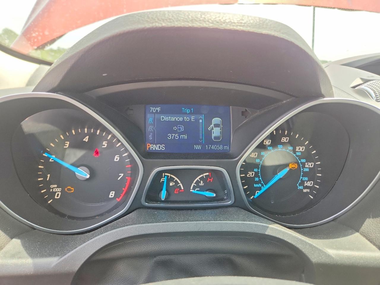 2014 Ford Escape Se Orange vin: 1FMCU0GX7EUD22280