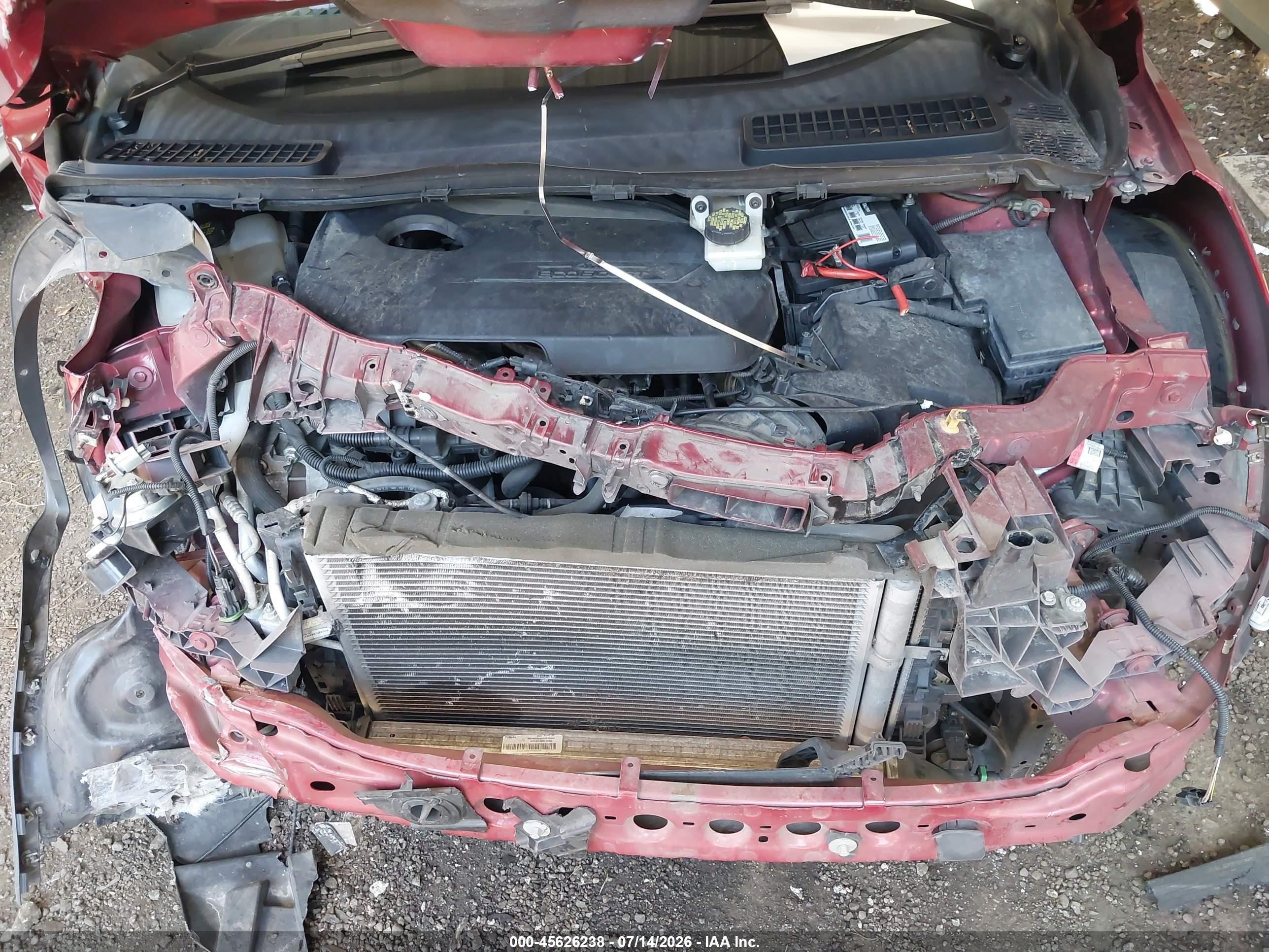 2014 Ford Escape Se Красный vin: 1FMCU0GX7EUD49172
