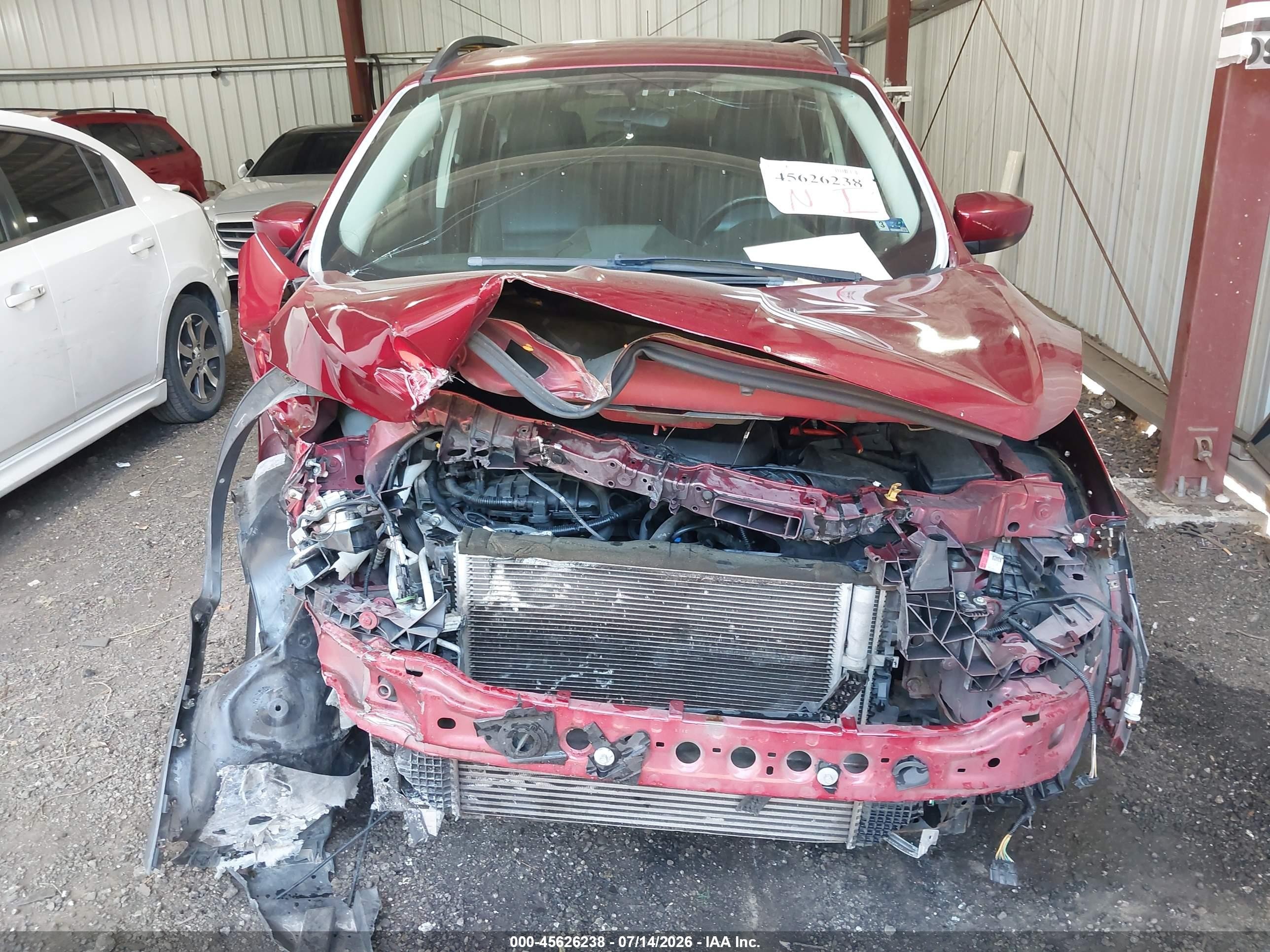 2014 Ford Escape Se Красный vin: 1FMCU0GX7EUD49172