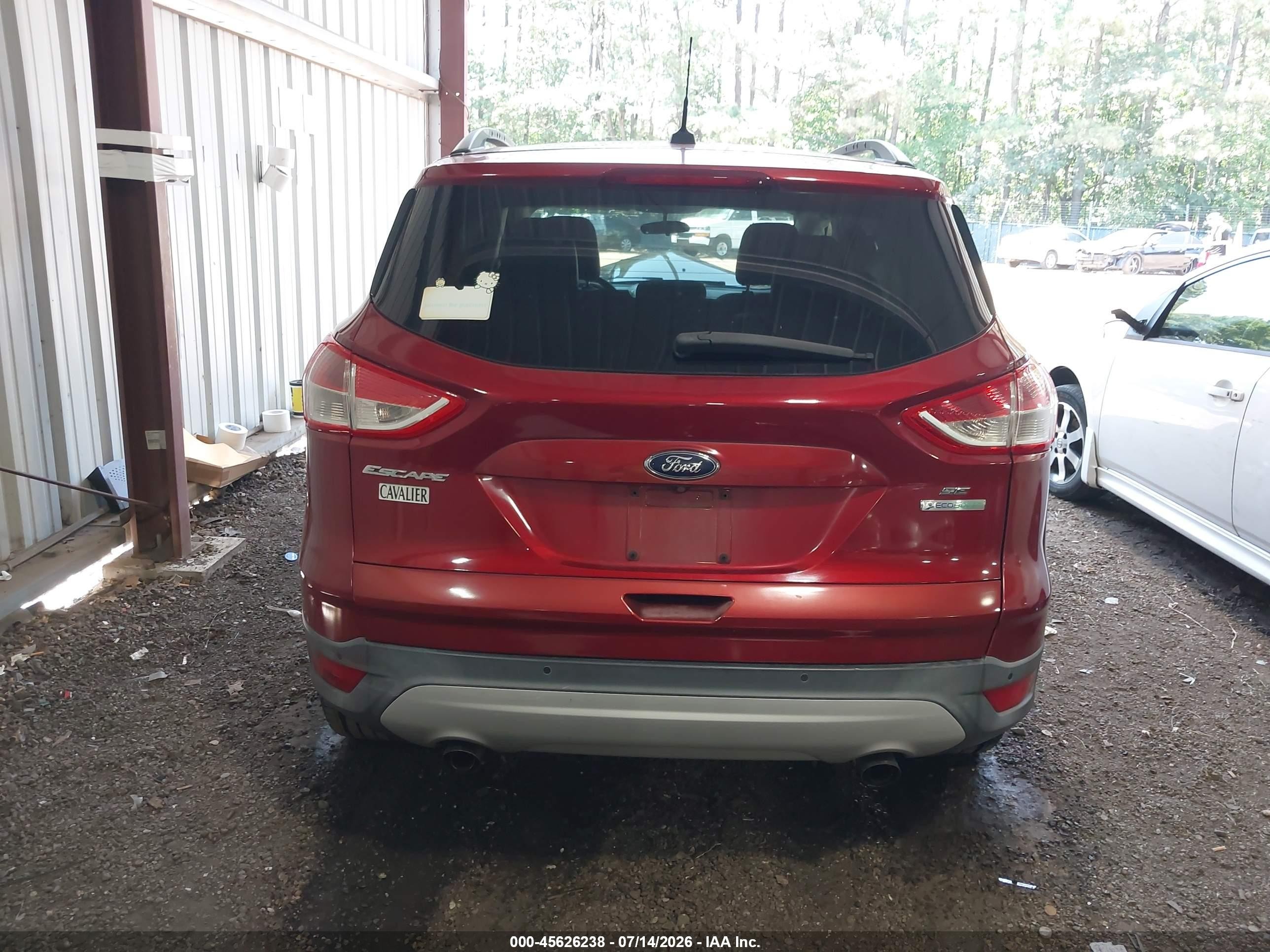 2014 Ford Escape Se Красный vin: 1FMCU0GX7EUD49172