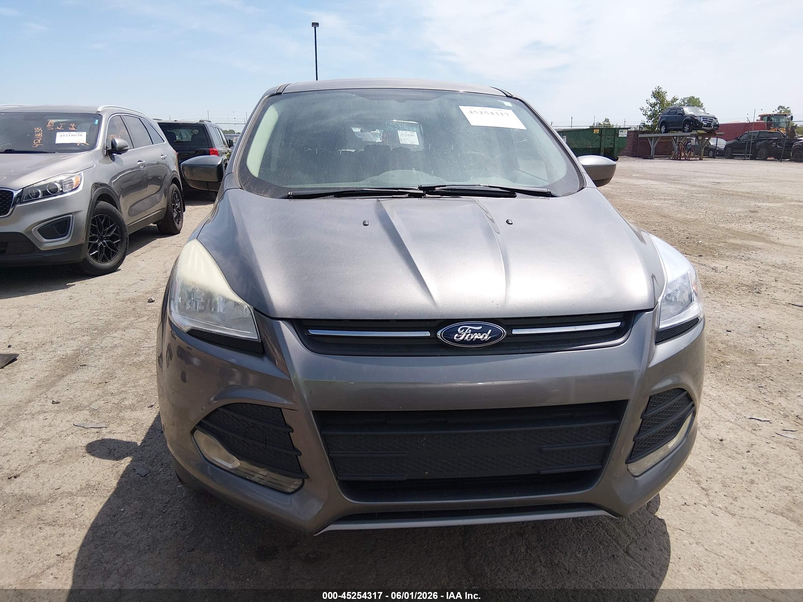 2014 Ford Escape Se Gray vin: 1FMCU0GX7EUD57546