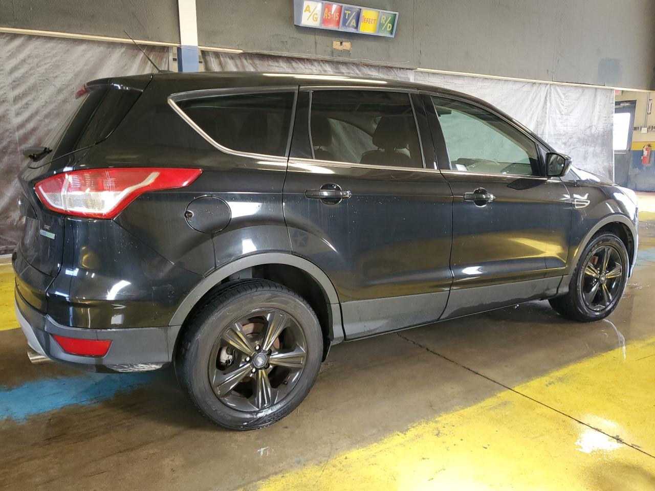 2014 Ford Escape Se Black vin: 1FMCU0GX7EUD78347 Damage: Right Rear Door, Heavy Scratch, 1/2 To 1 Inch