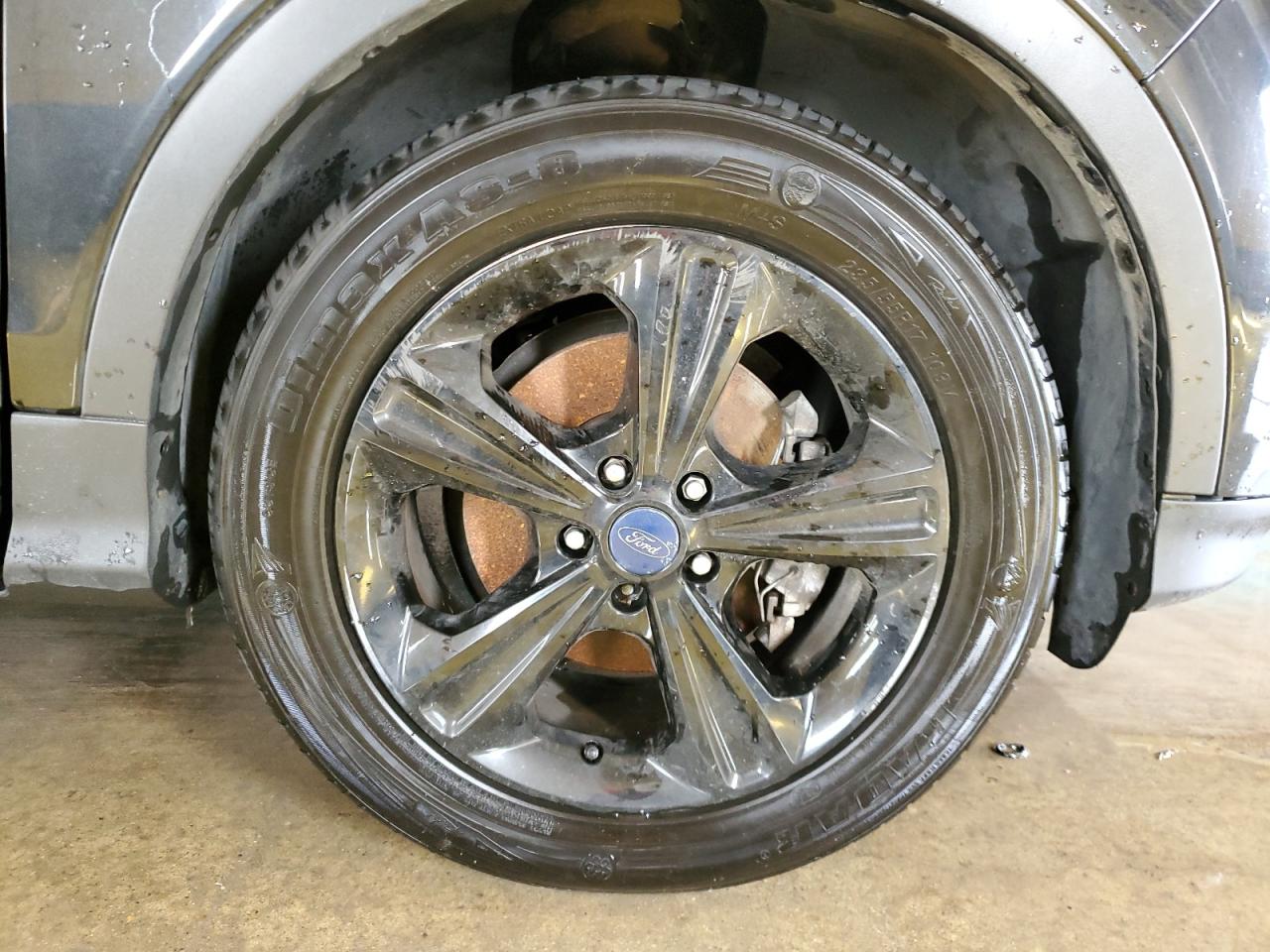 2014 Ford Escape Se Black vin: 1FMCU0GX7EUD78347 Damage: Right Front Wheel, Curb Rash, > 12 Inches