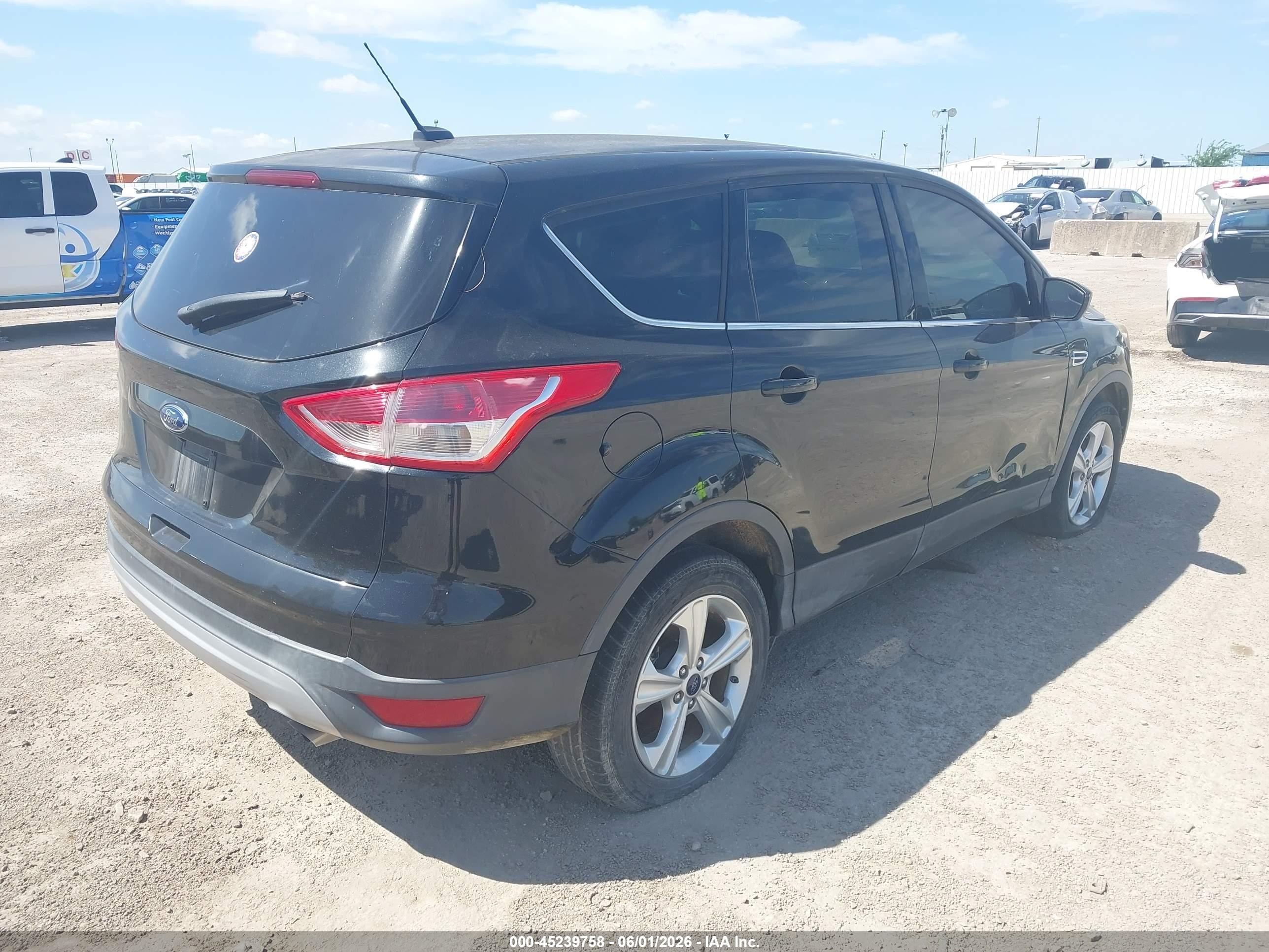 2014 Ford Escape Se Black vin: 1FMCU0GX7EUD86917