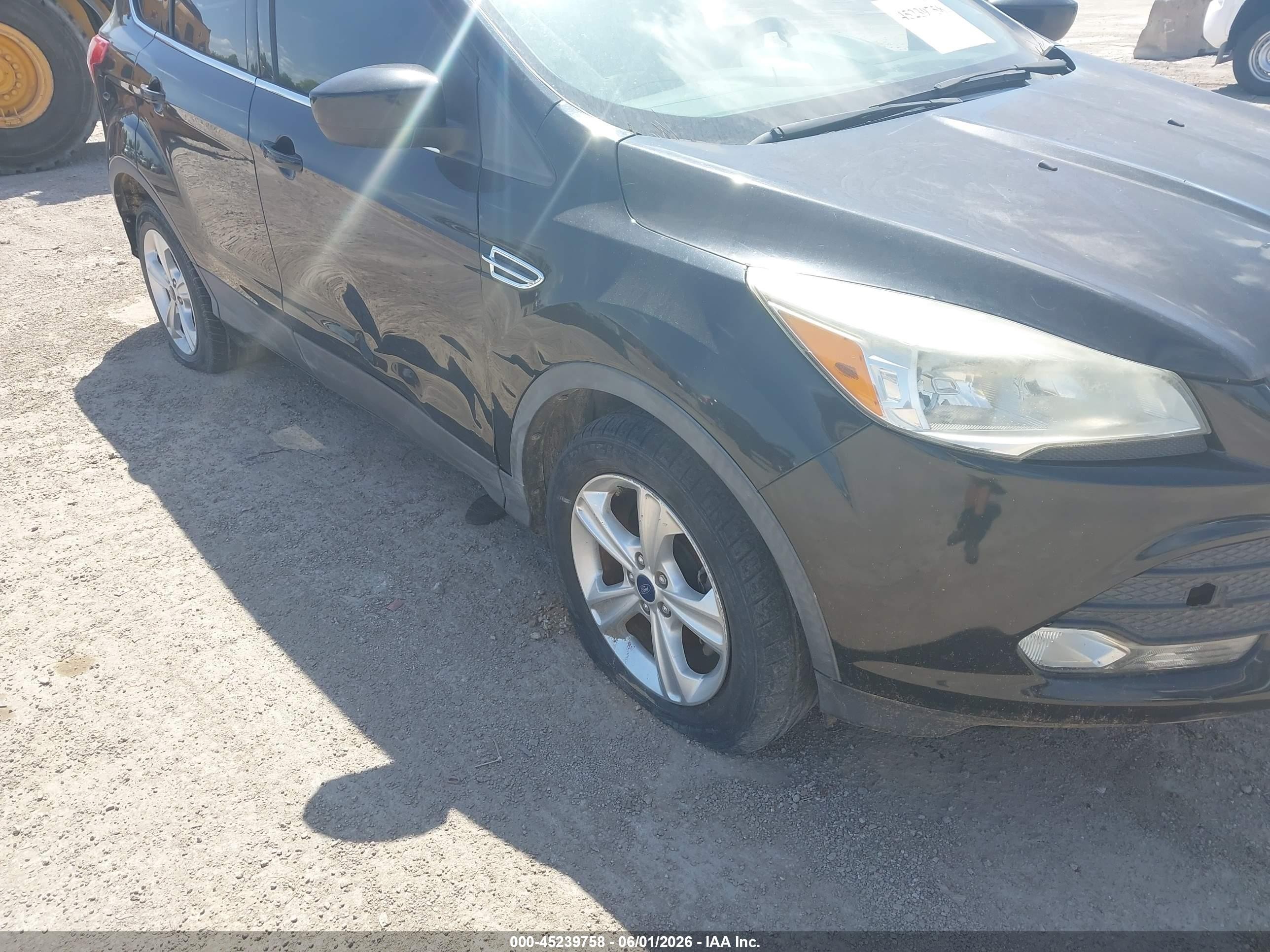2014 Ford Escape Se Black vin: 1FMCU0GX7EUD86917
