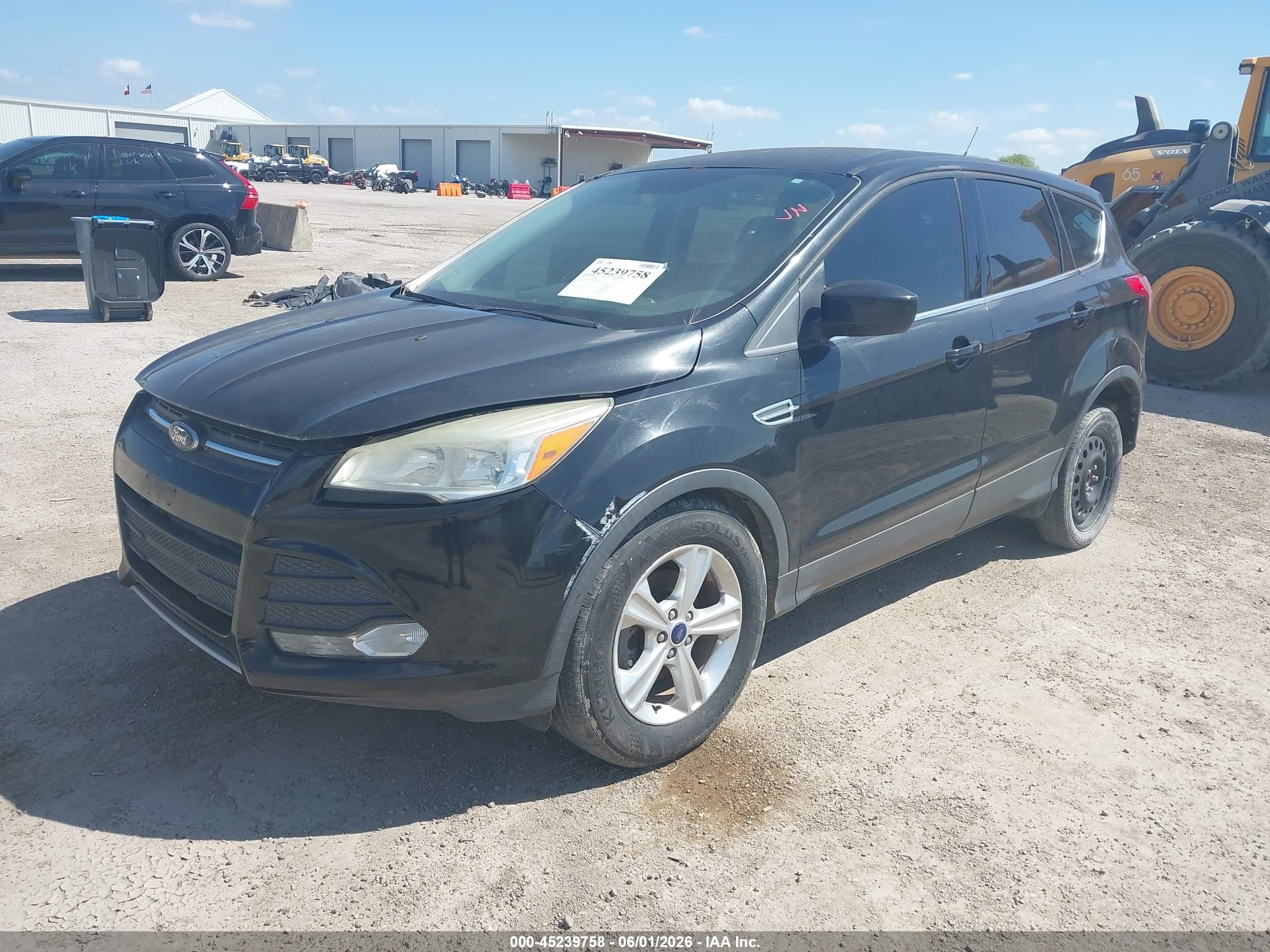 2014 Ford Escape Se Black vin: 1FMCU0GX7EUD86917