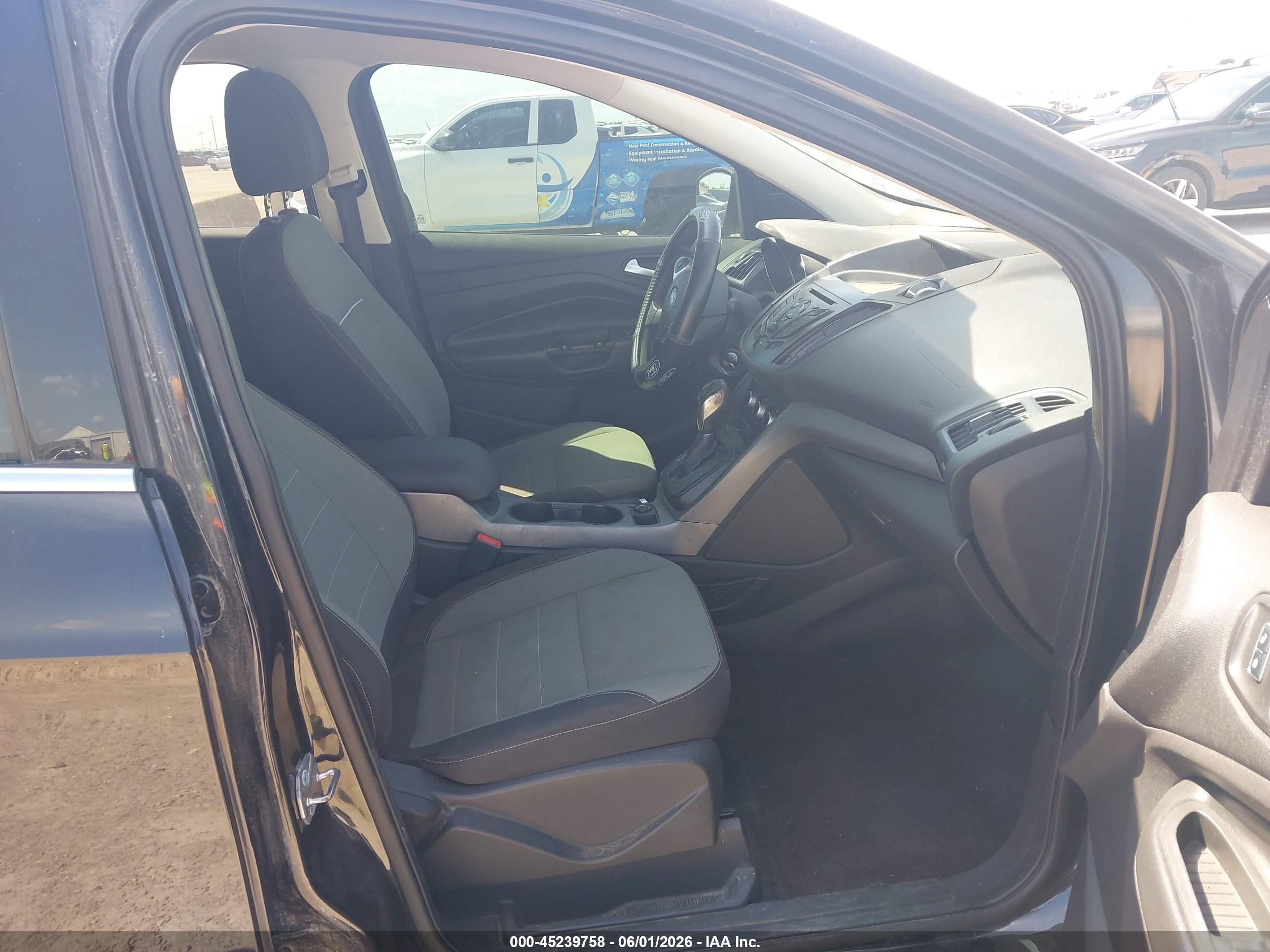 2014 Ford Escape Se Black vin: 1FMCU0GX7EUD86917