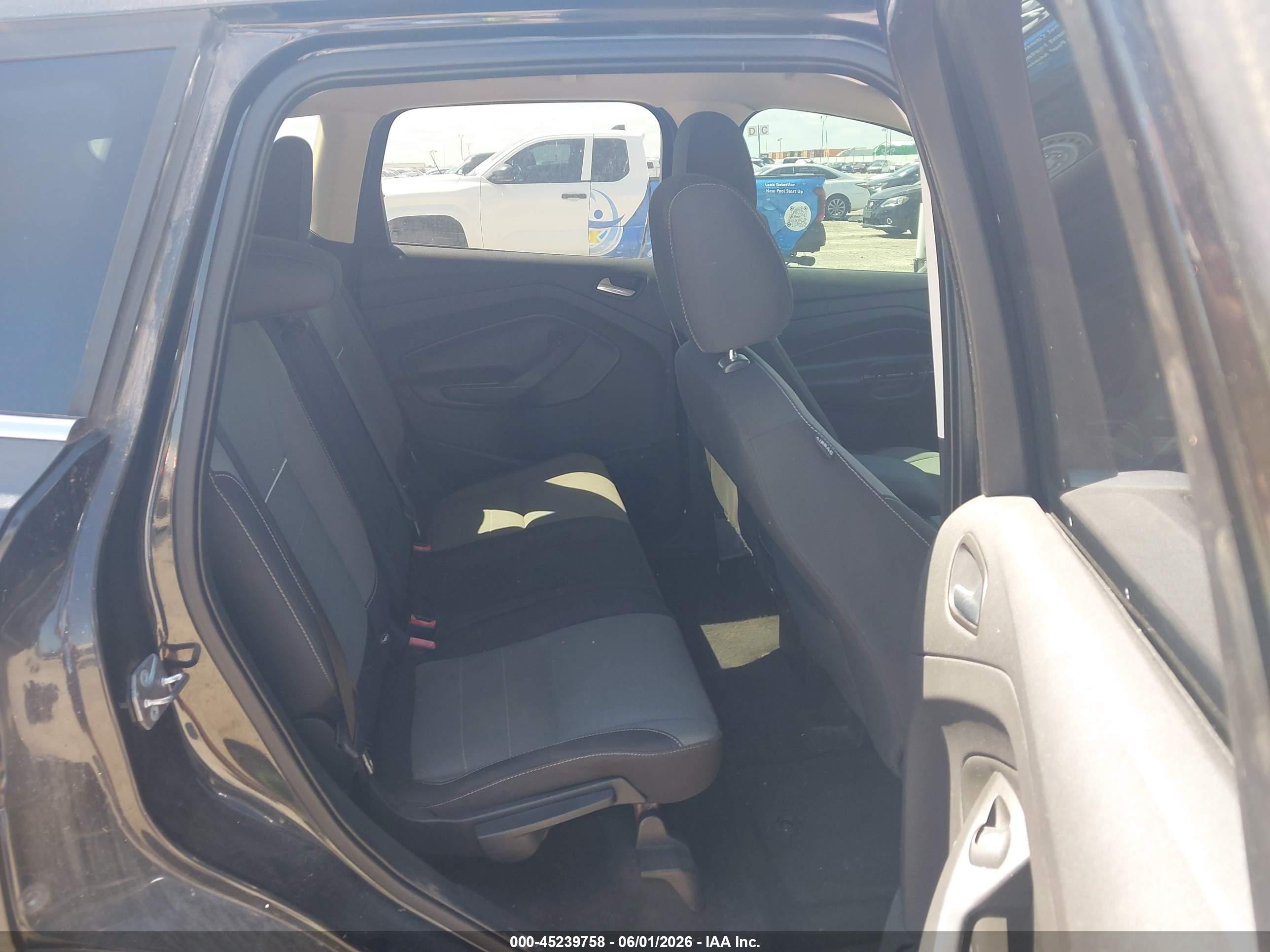 2014 Ford Escape Se Black vin: 1FMCU0GX7EUD86917