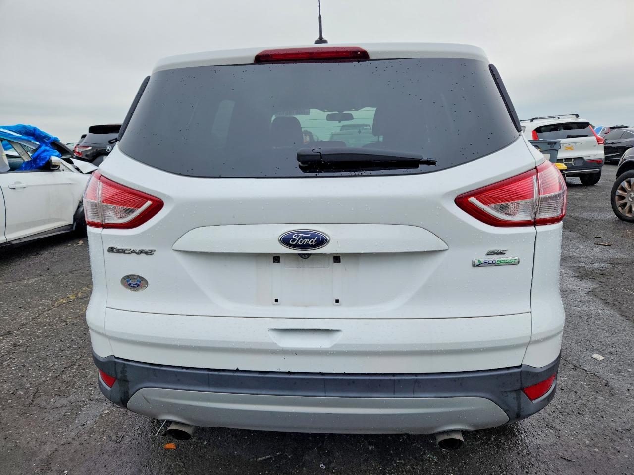 2015 Ford Escape Se White vin: 1FMCU0GX7FUA45518