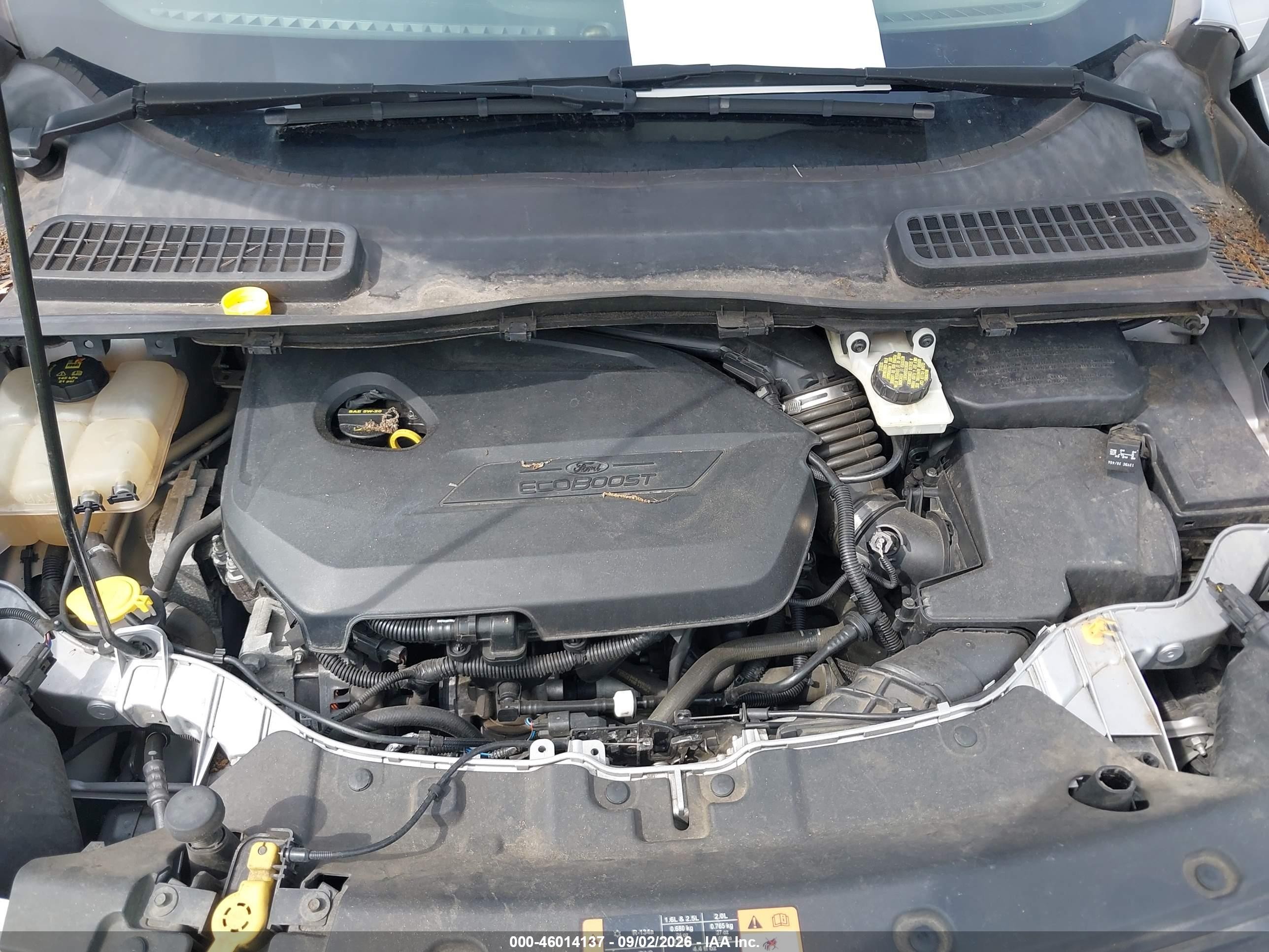 2015 Ford Escape Se Silver vin: 1FMCU0GX7FUA56762