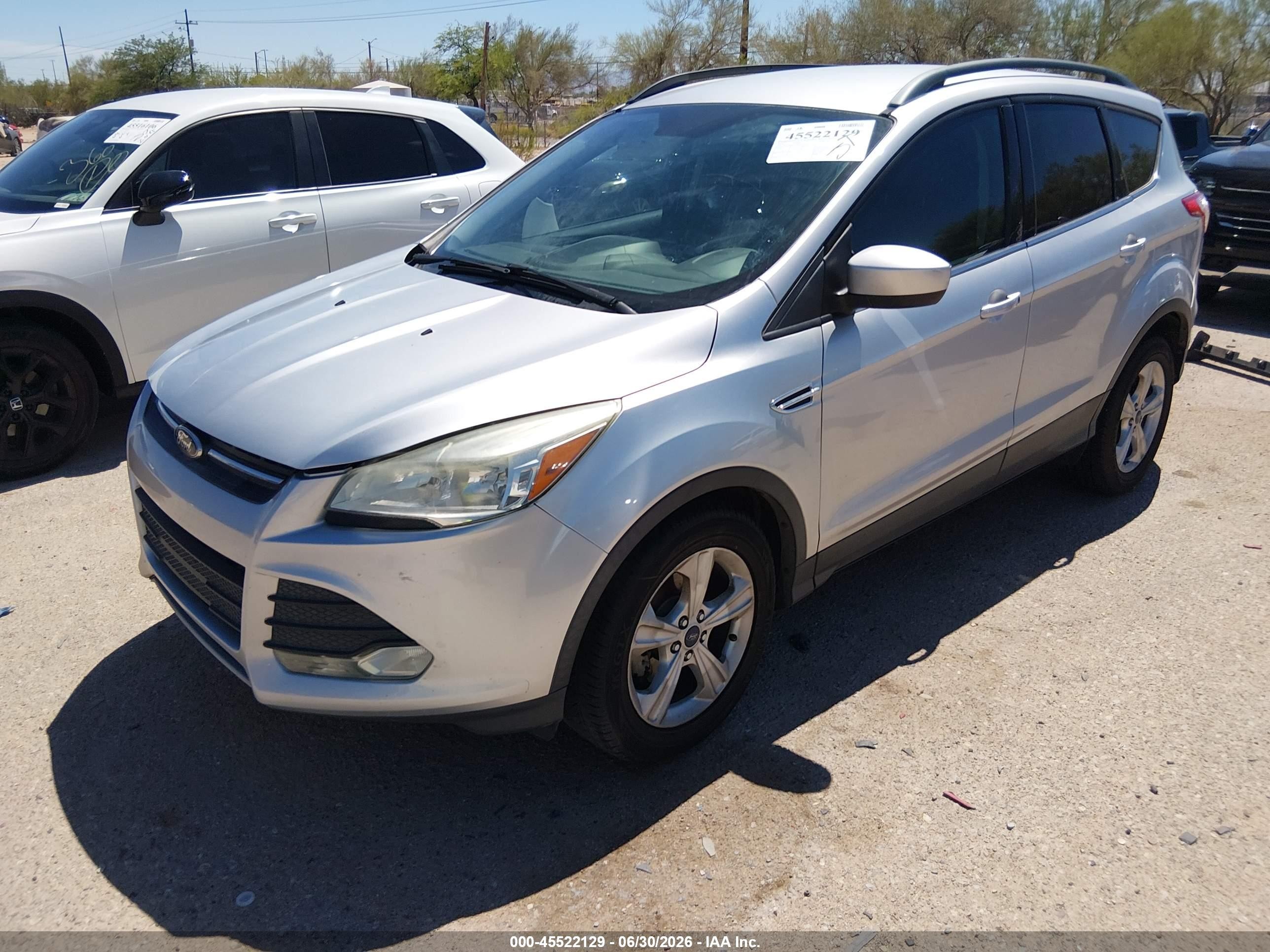 2015 Ford Escape Se Silver vin: 1FMCU0GX7FUA63422