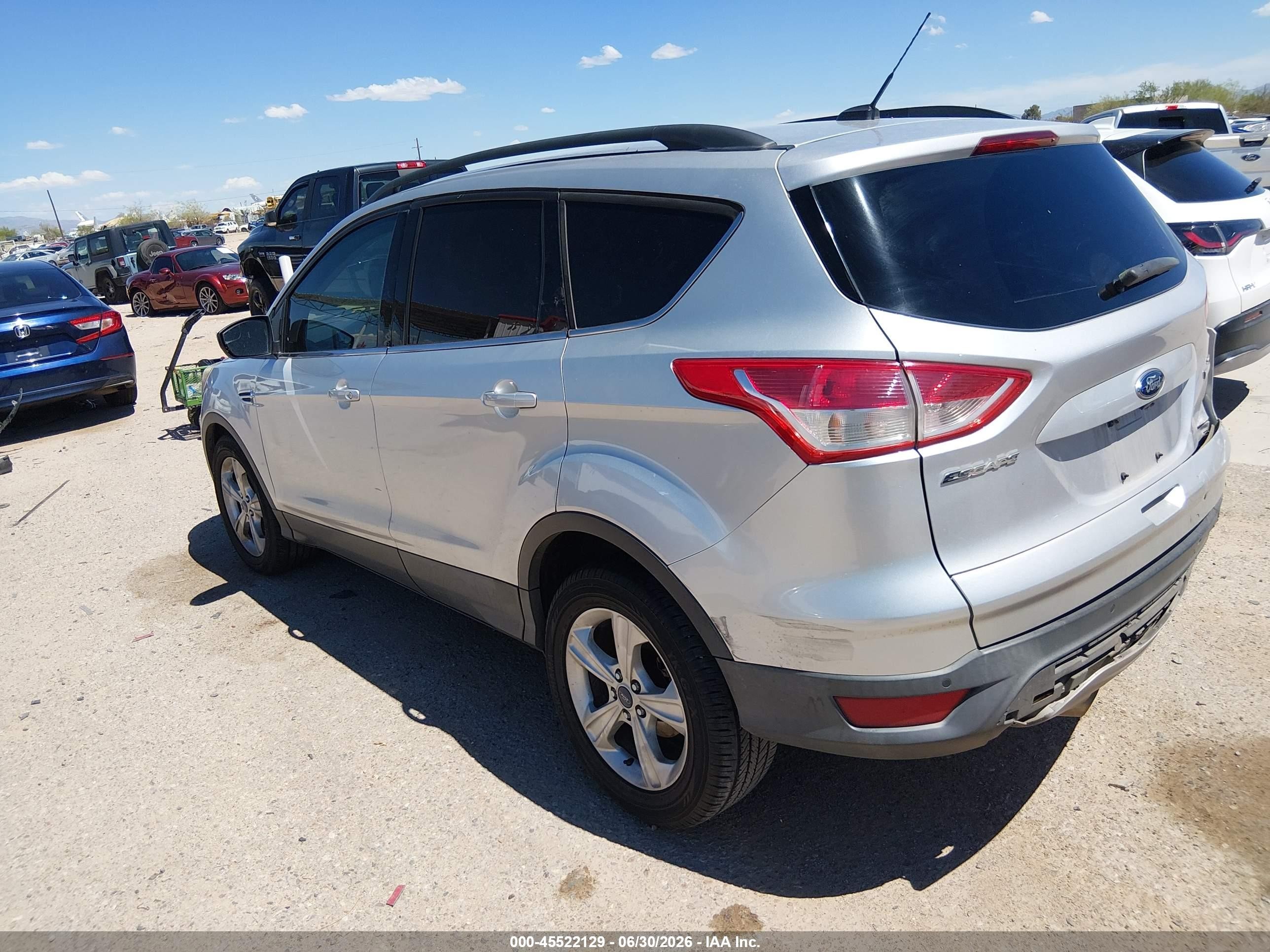 2015 Ford Escape Se Silver vin: 1FMCU0GX7FUA63422