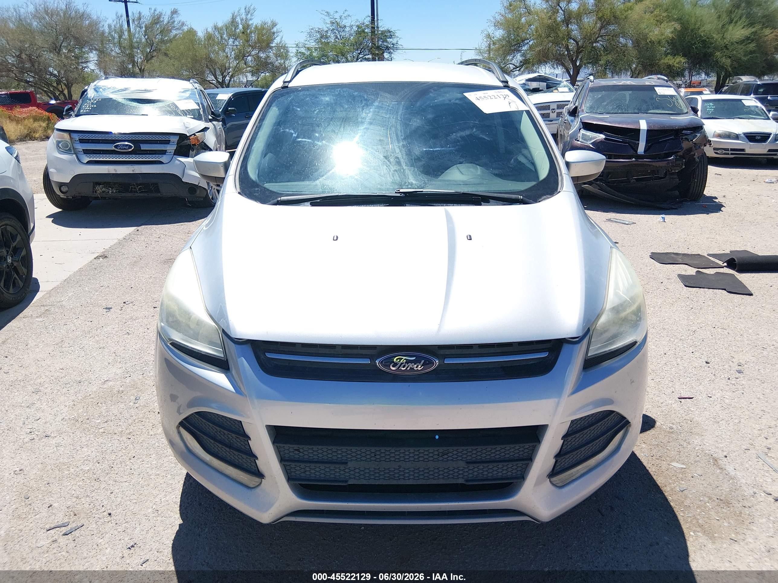 2015 Ford Escape Se Silver vin: 1FMCU0GX7FUA63422