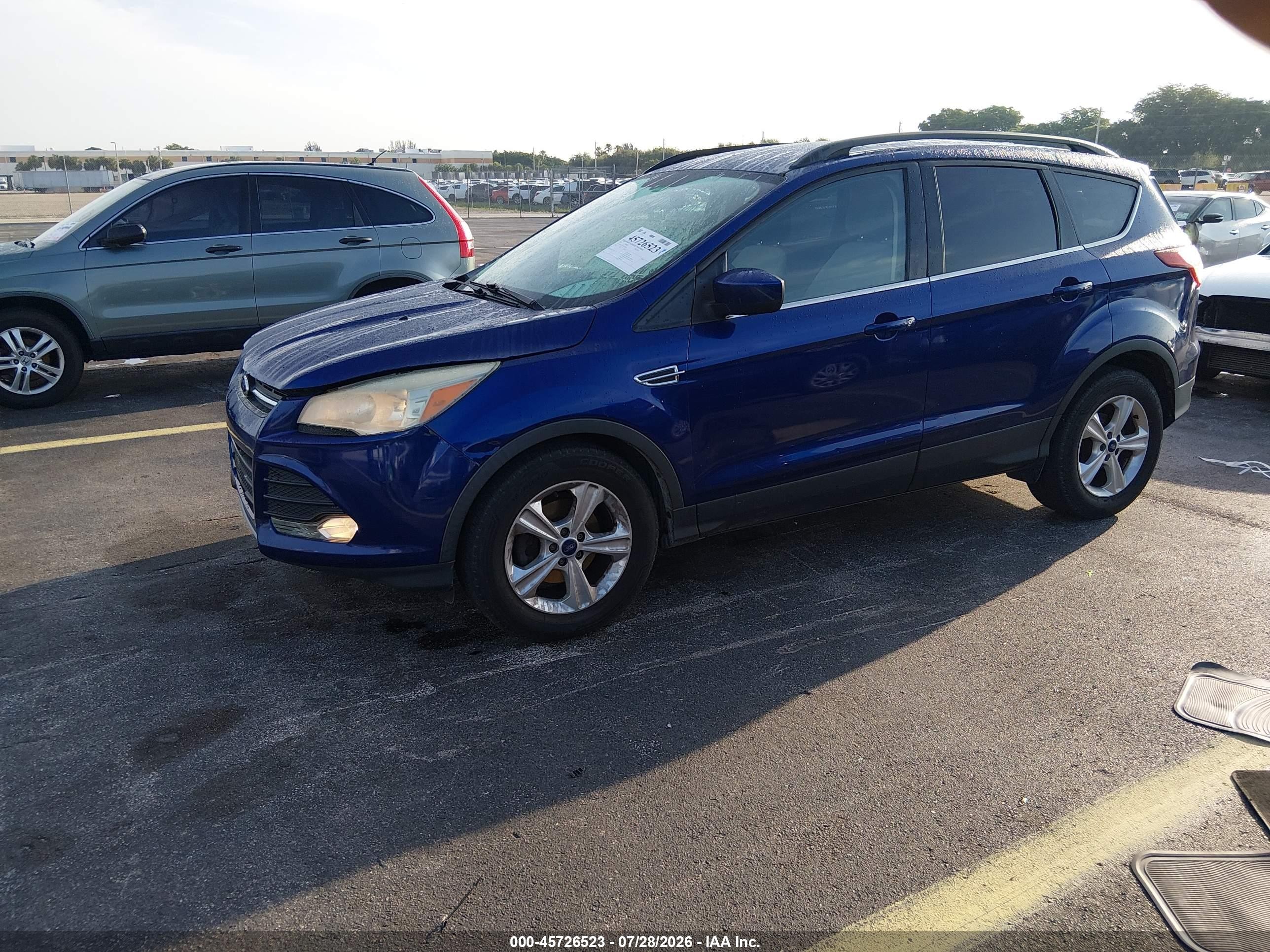 2015 Ford Escape Se Blue vin: 1FMCU0GX7FUA94668