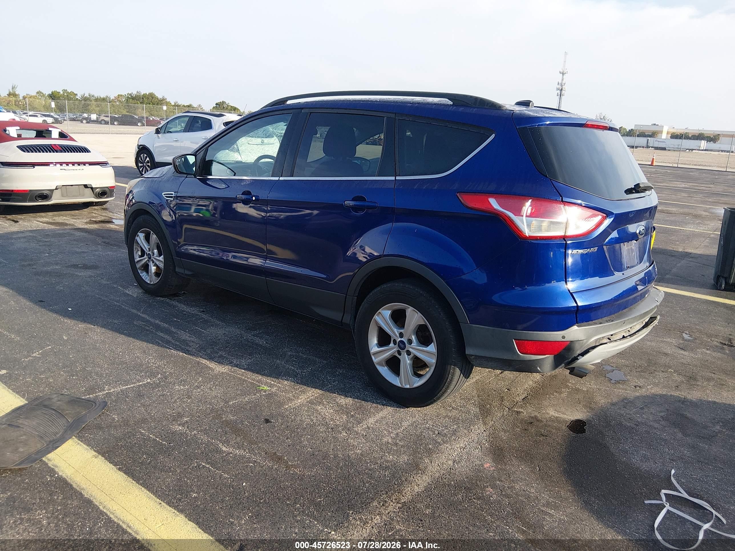 2015 Ford Escape Se Blue vin: 1FMCU0GX7FUA94668
