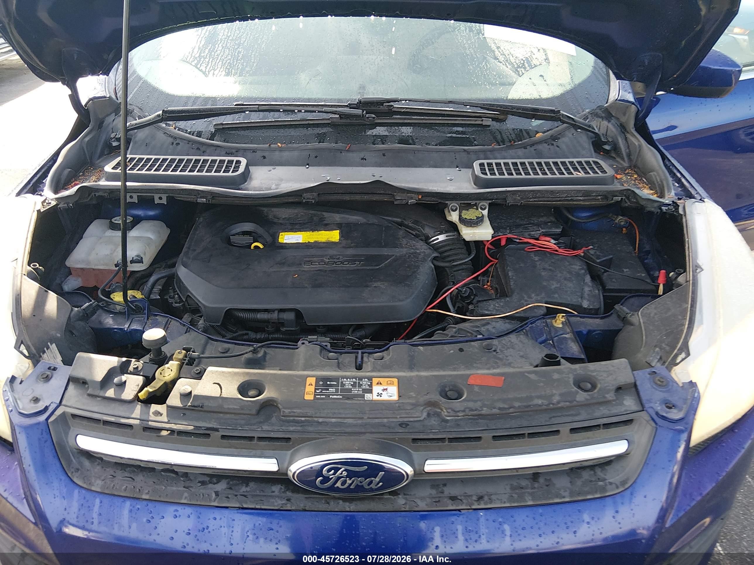 2015 Ford Escape Se Blue vin: 1FMCU0GX7FUA94668