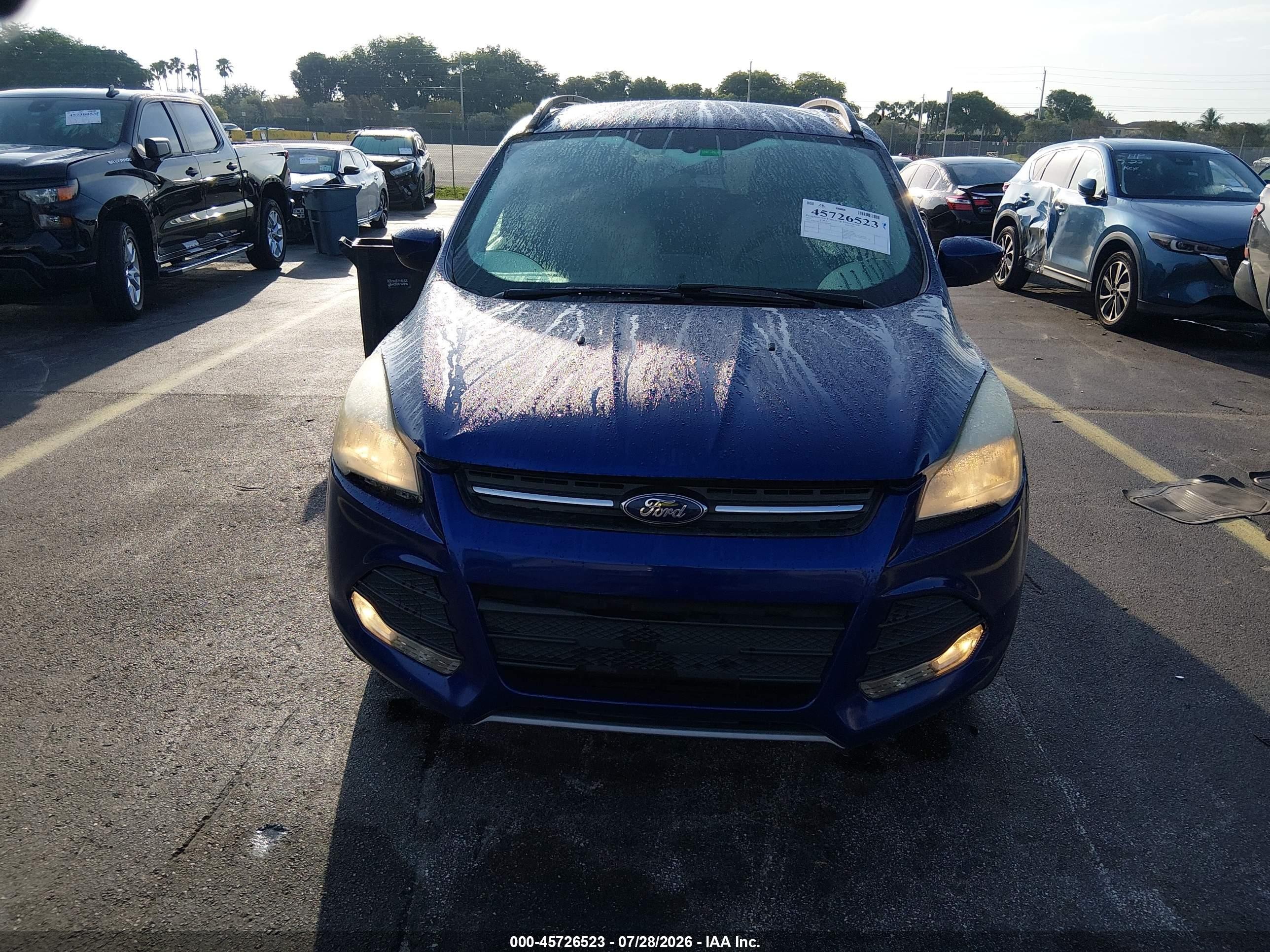 2015 Ford Escape Se Blue vin: 1FMCU0GX7FUA94668