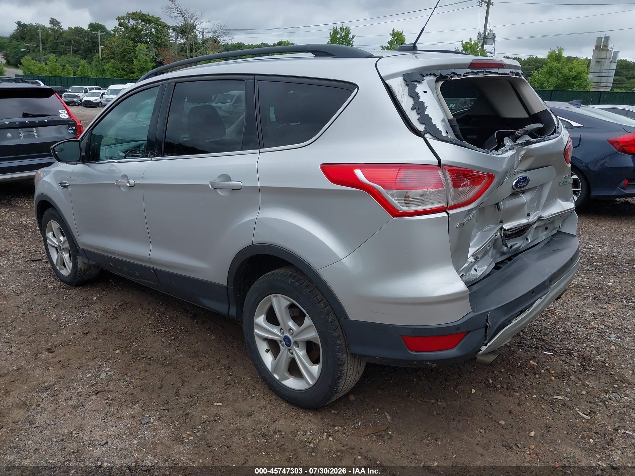 2015 Ford Escape Se Gray vin: 1FMCU0GX7FUB74021