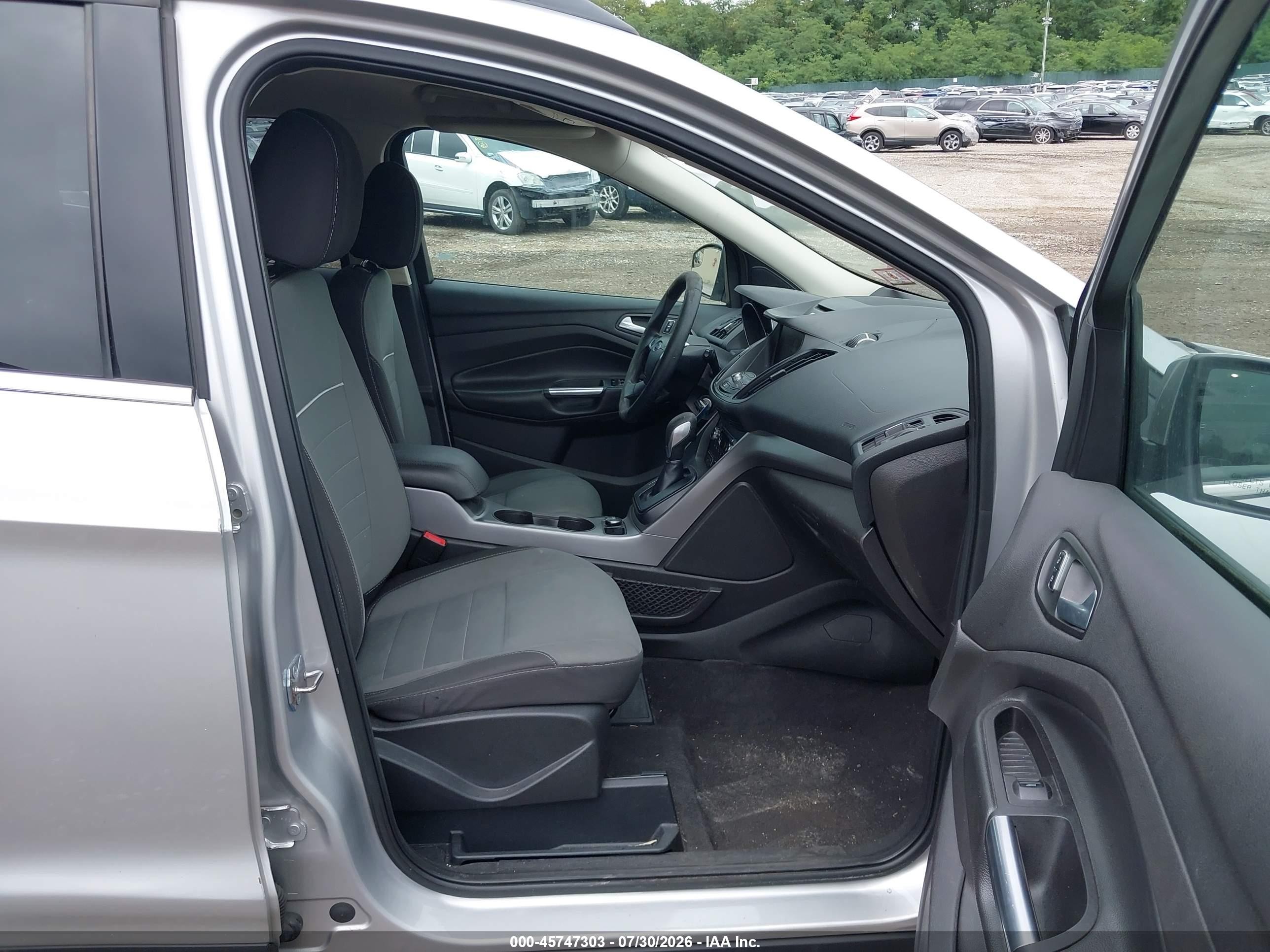 2015 Ford Escape Se Gray vin: 1FMCU0GX7FUB74021