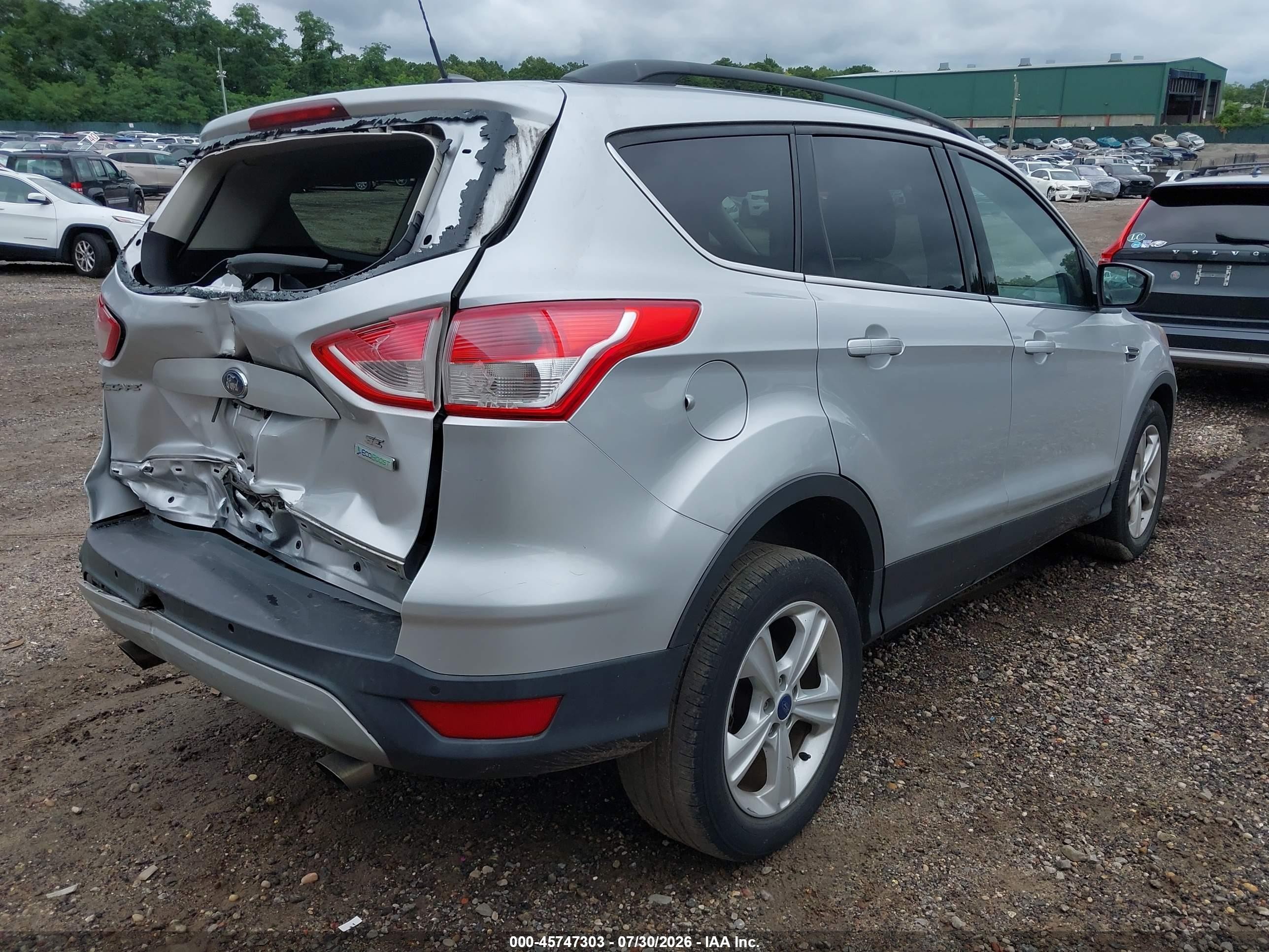2015 Ford Escape Se Gray vin: 1FMCU0GX7FUB74021