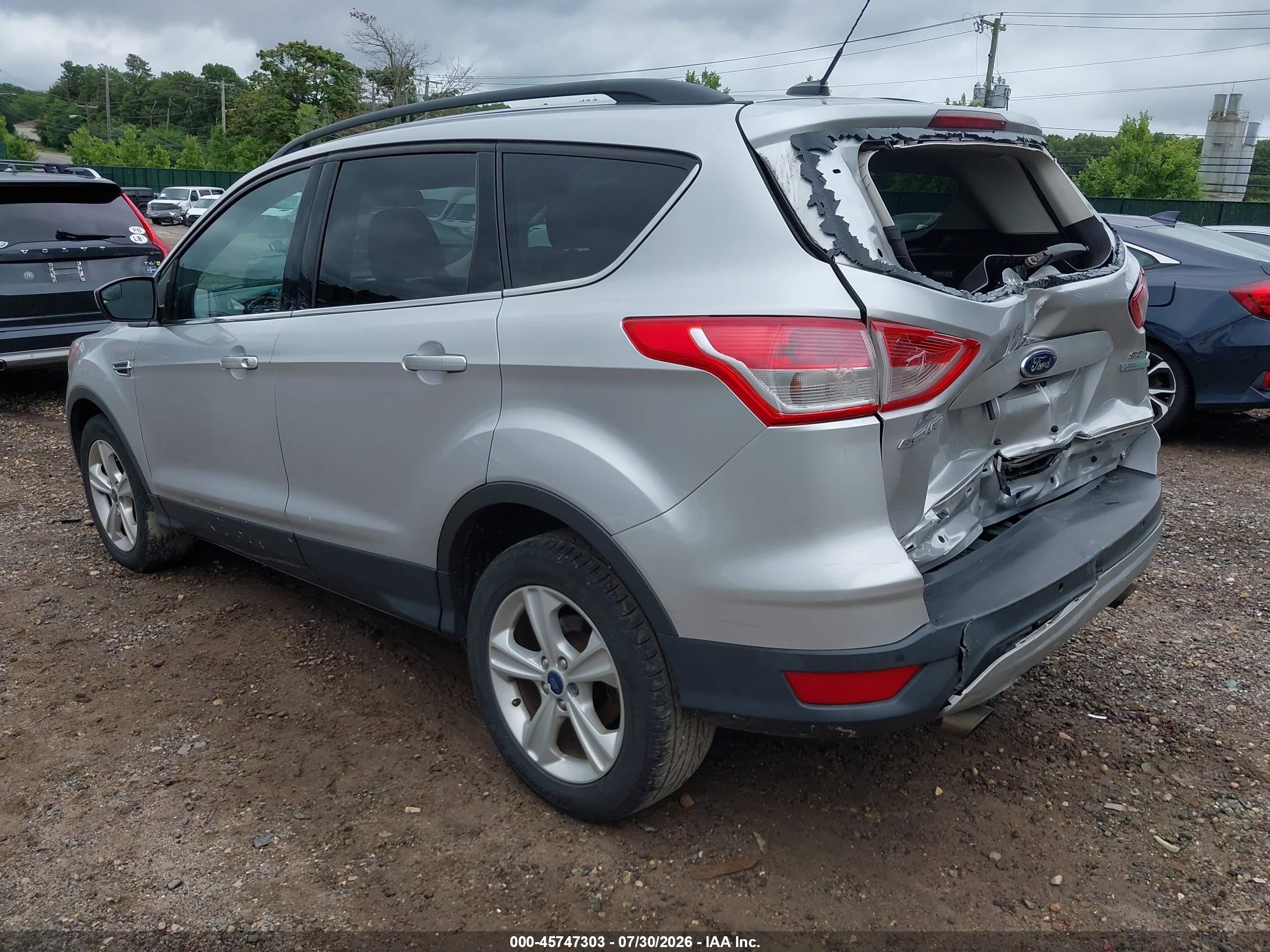 2015 Ford Escape Se Gray vin: 1FMCU0GX7FUB74021
