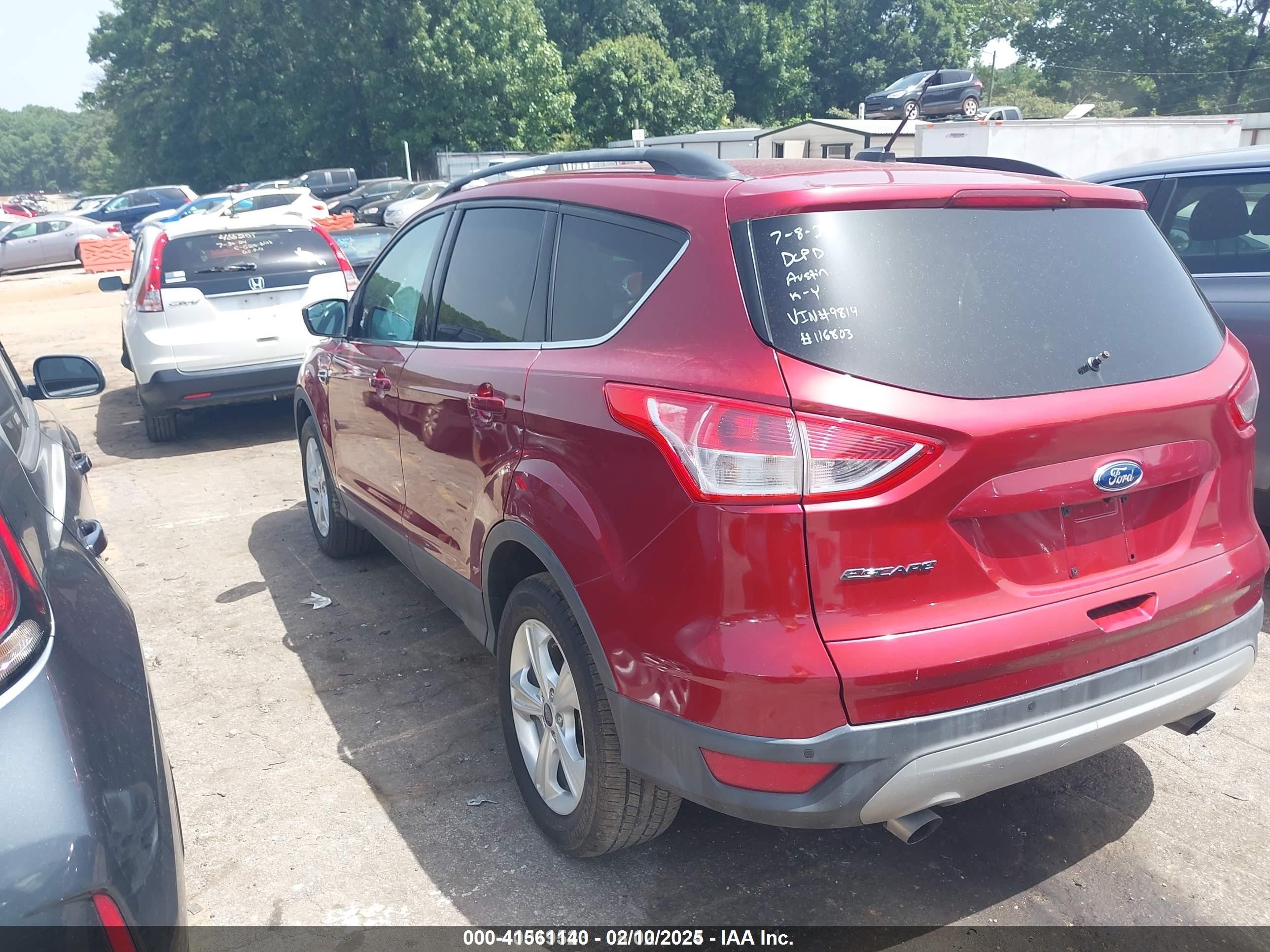 2015 Ford Escape Se Красный vin: 1FMCU0GX7FUB89814