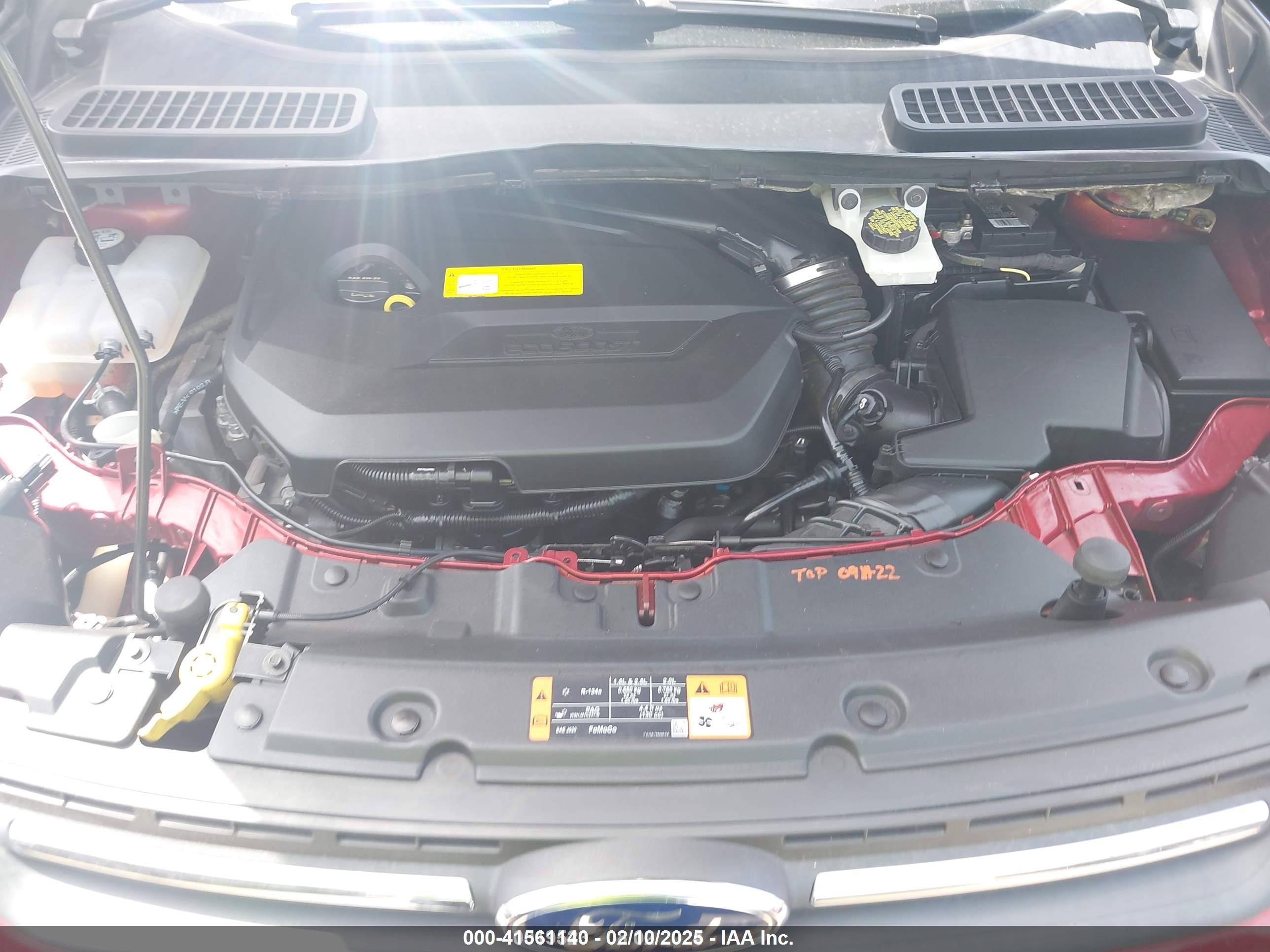 2015 Ford Escape Se Красный vin: 1FMCU0GX7FUB89814