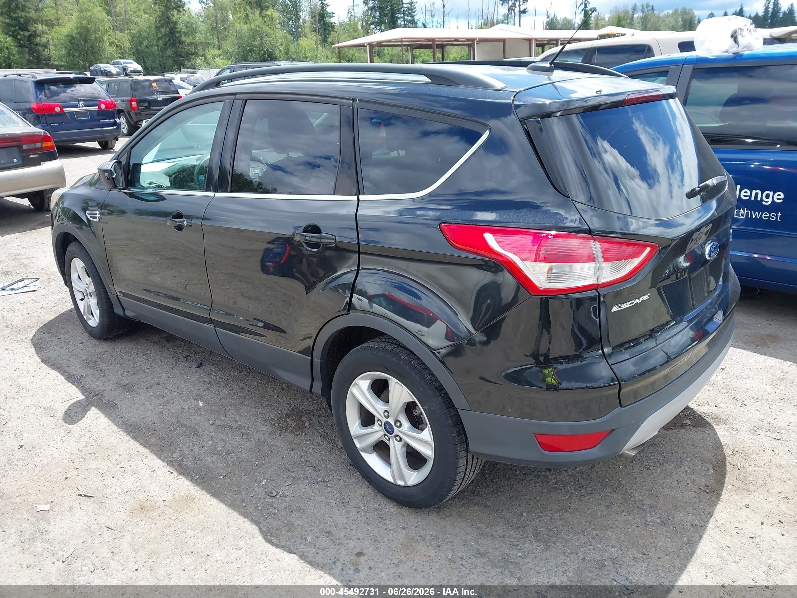 2015 Ford Escape Se Black vin: 1FMCU0GX7FUC17787