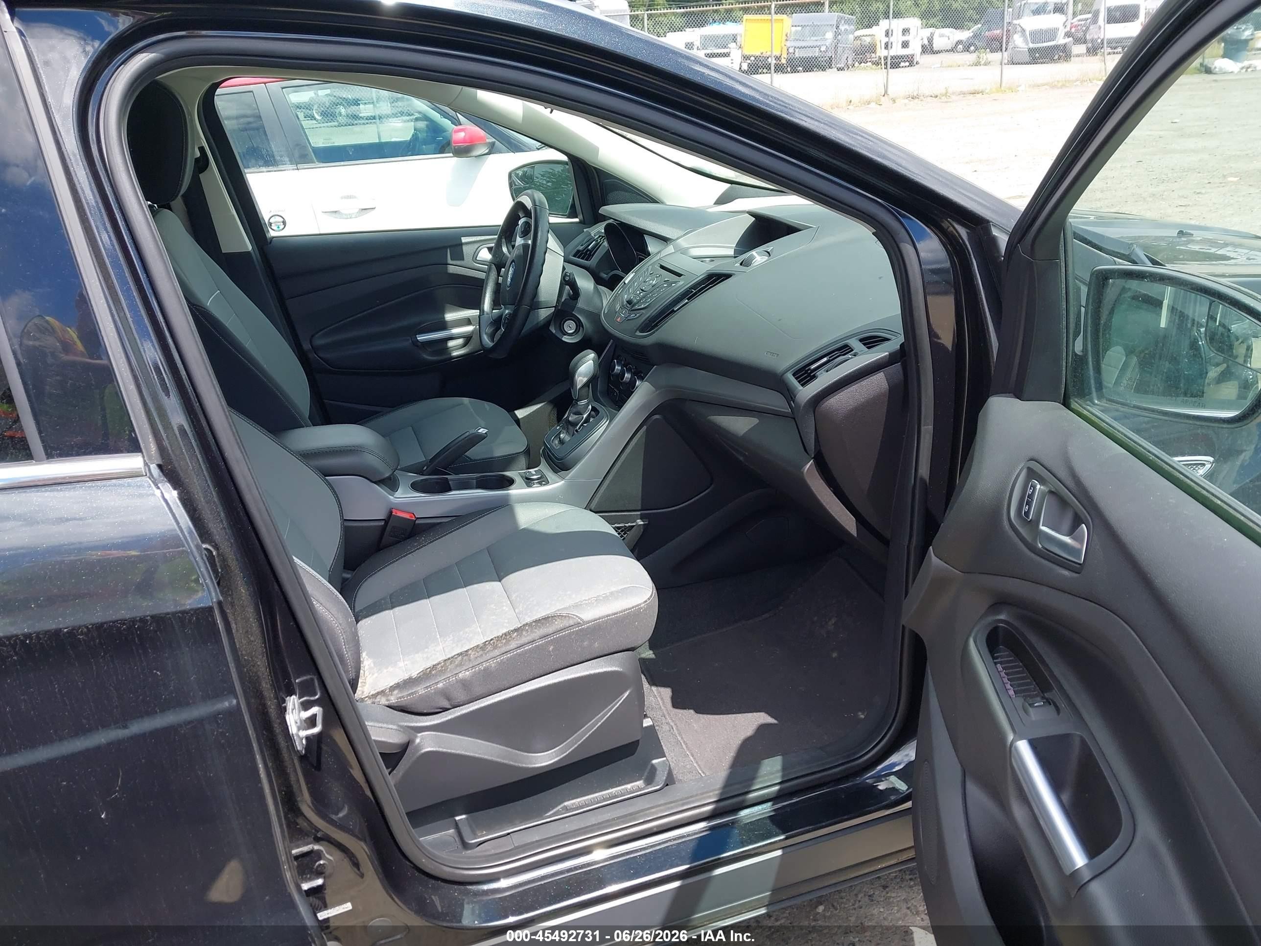2015 Ford Escape Se Black vin: 1FMCU0GX7FUC17787