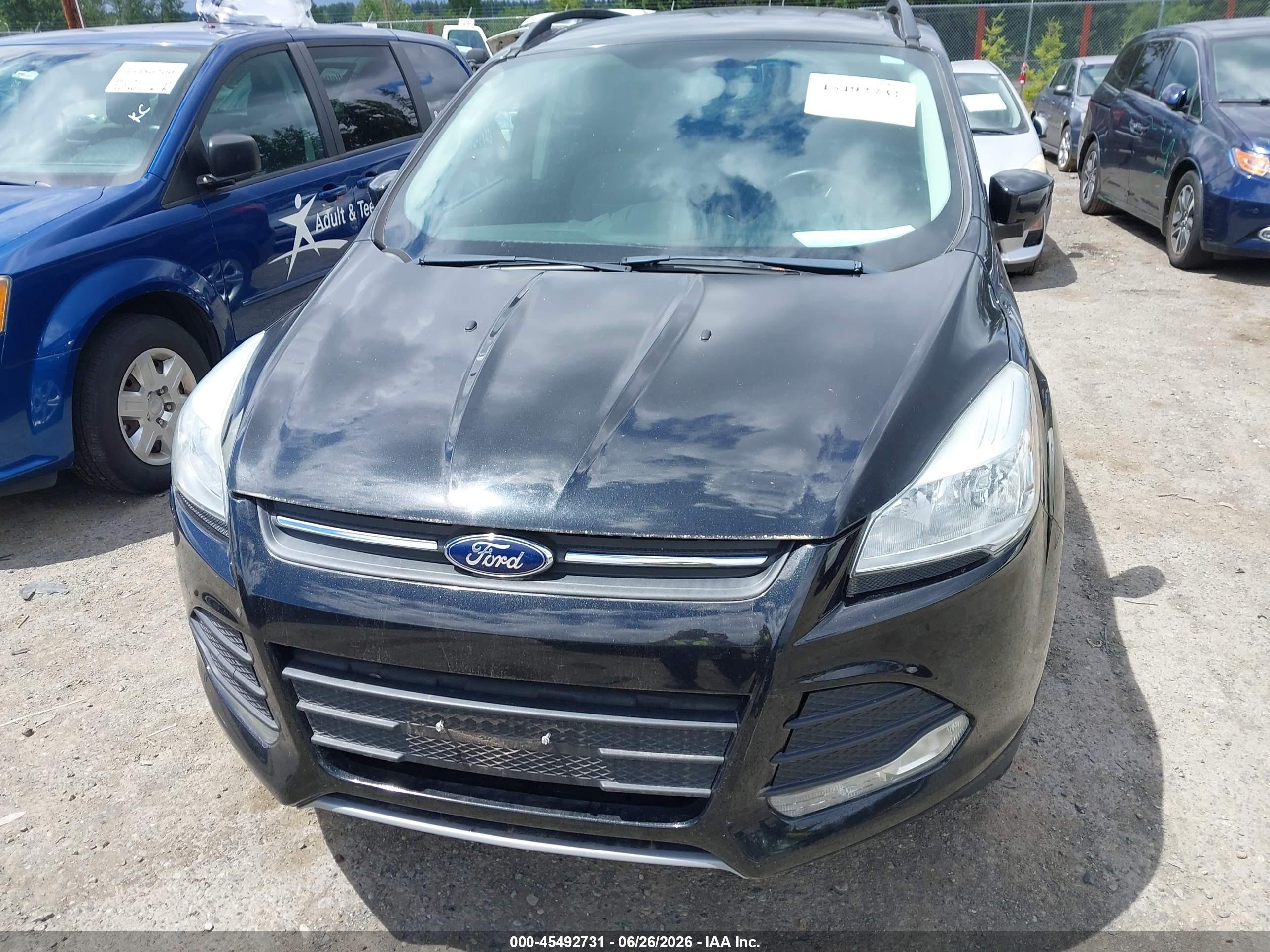 2015 Ford Escape Se Black vin: 1FMCU0GX7FUC17787
