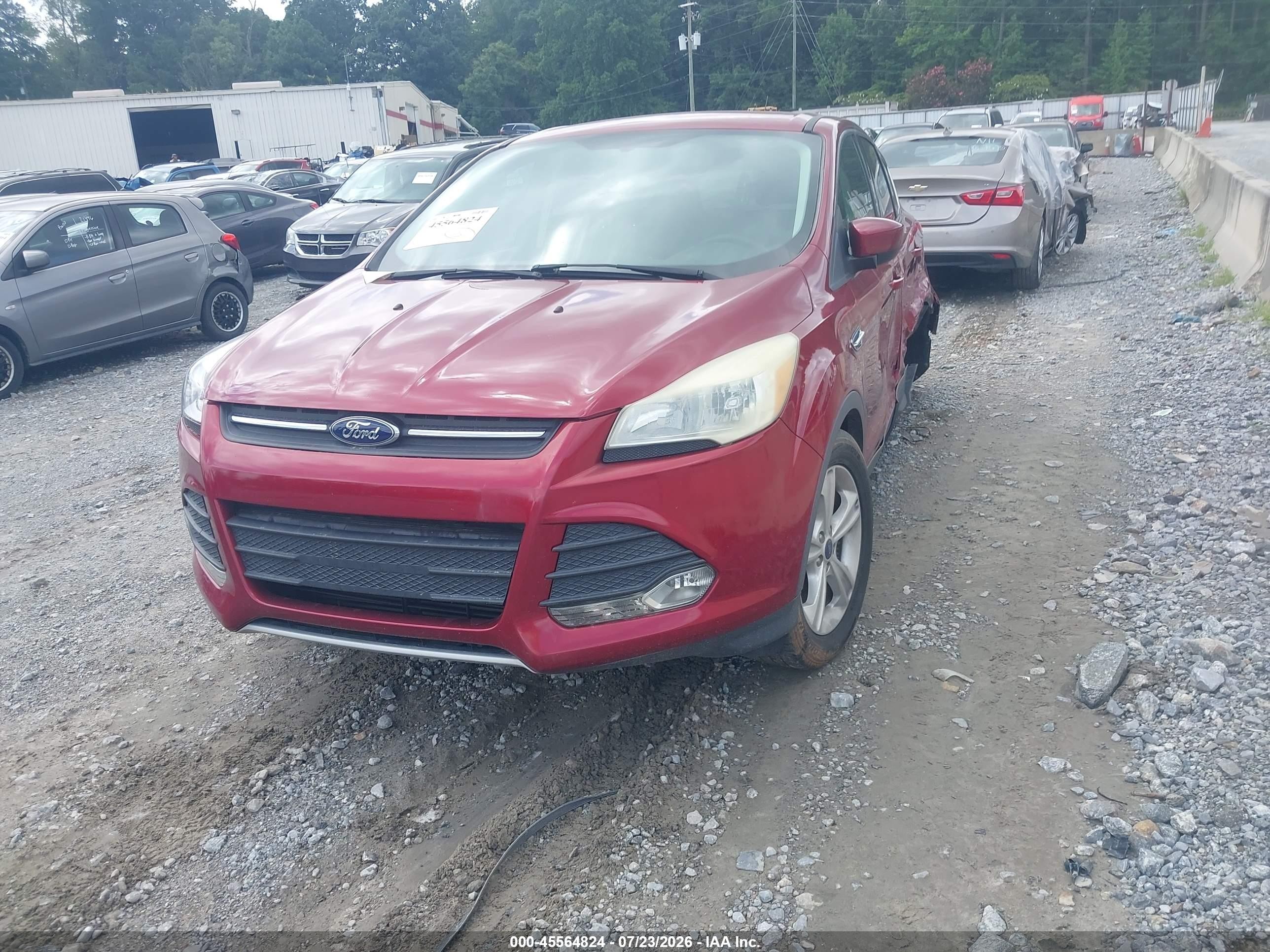2015 Ford Escape Se Red vin: 1FMCU0GX7FUC19846