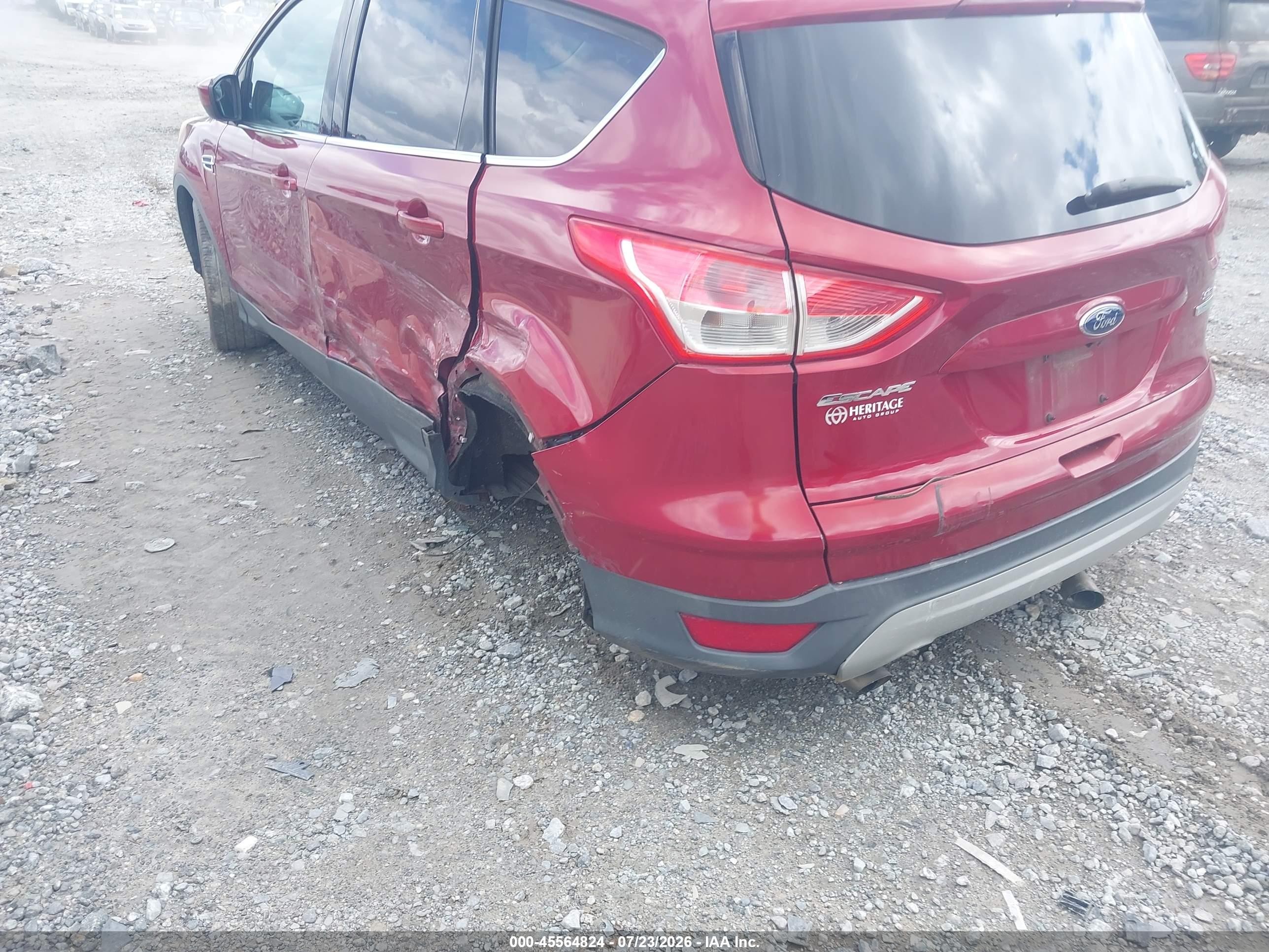 2015 Ford Escape Se Red vin: 1FMCU0GX7FUC19846