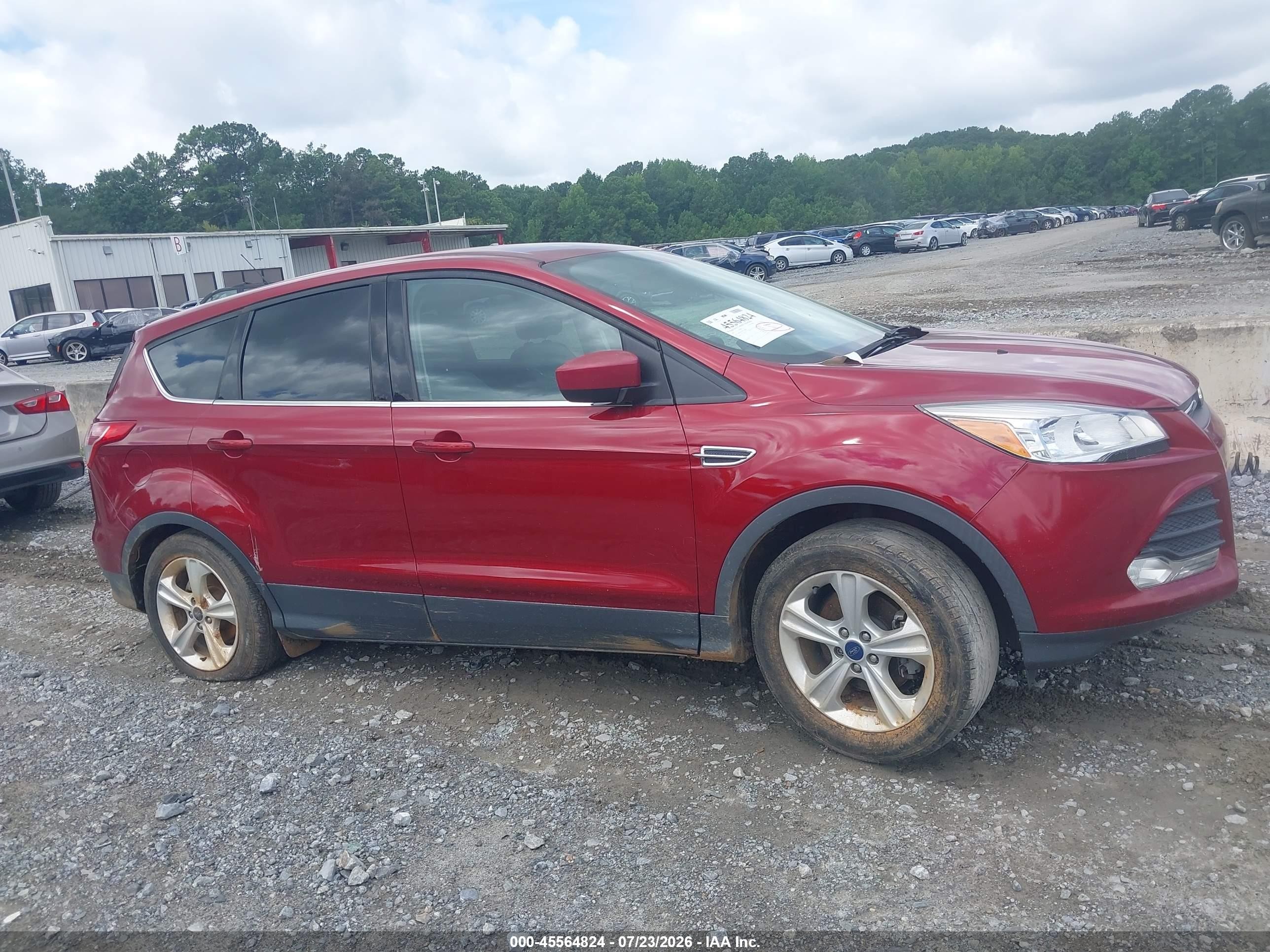 2015 Ford Escape Se Red vin: 1FMCU0GX7FUC19846