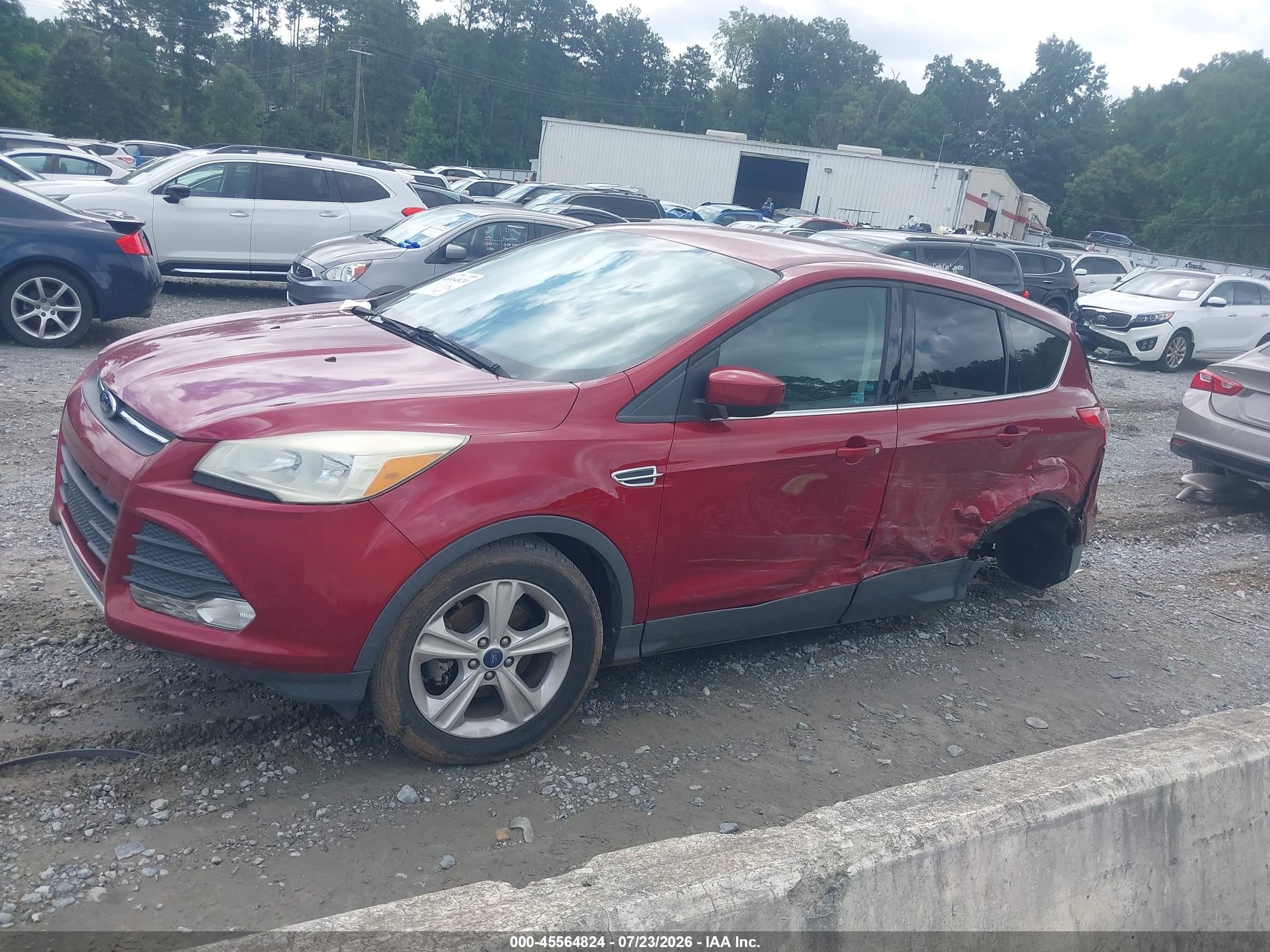 2015 Ford Escape Se Red vin: 1FMCU0GX7FUC19846