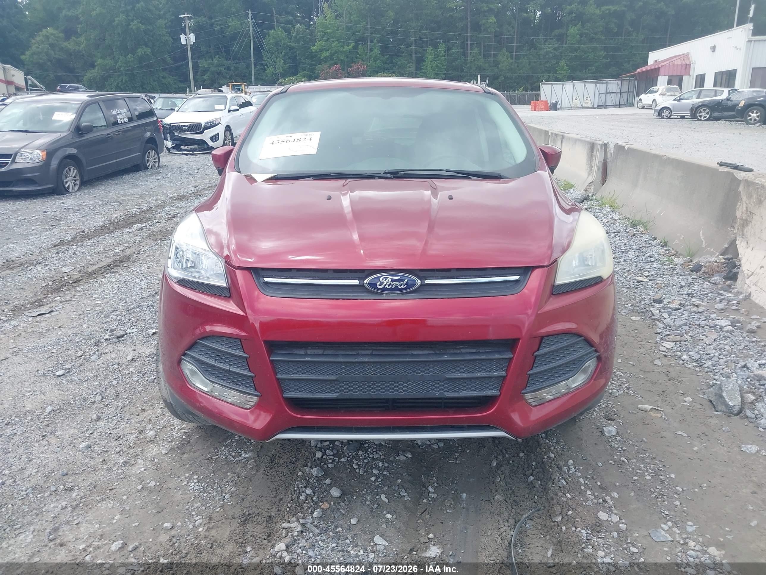 2015 Ford Escape Se Red vin: 1FMCU0GX7FUC19846